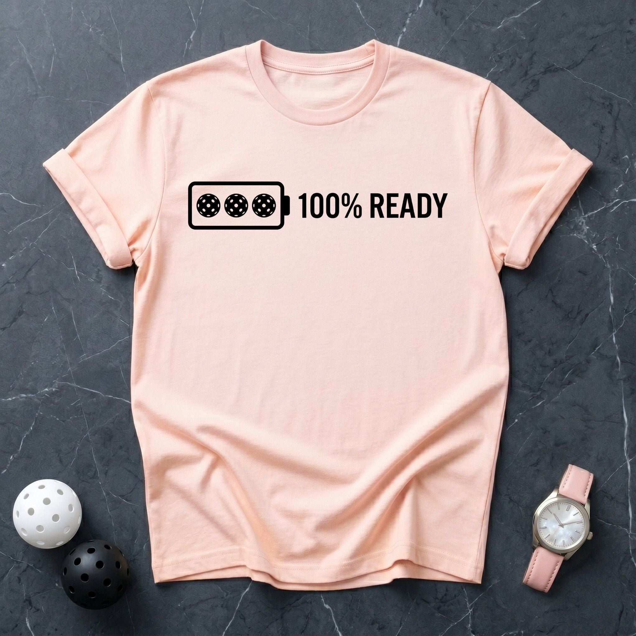 100% Ready Battery Graphic Tee - Dink it Shop