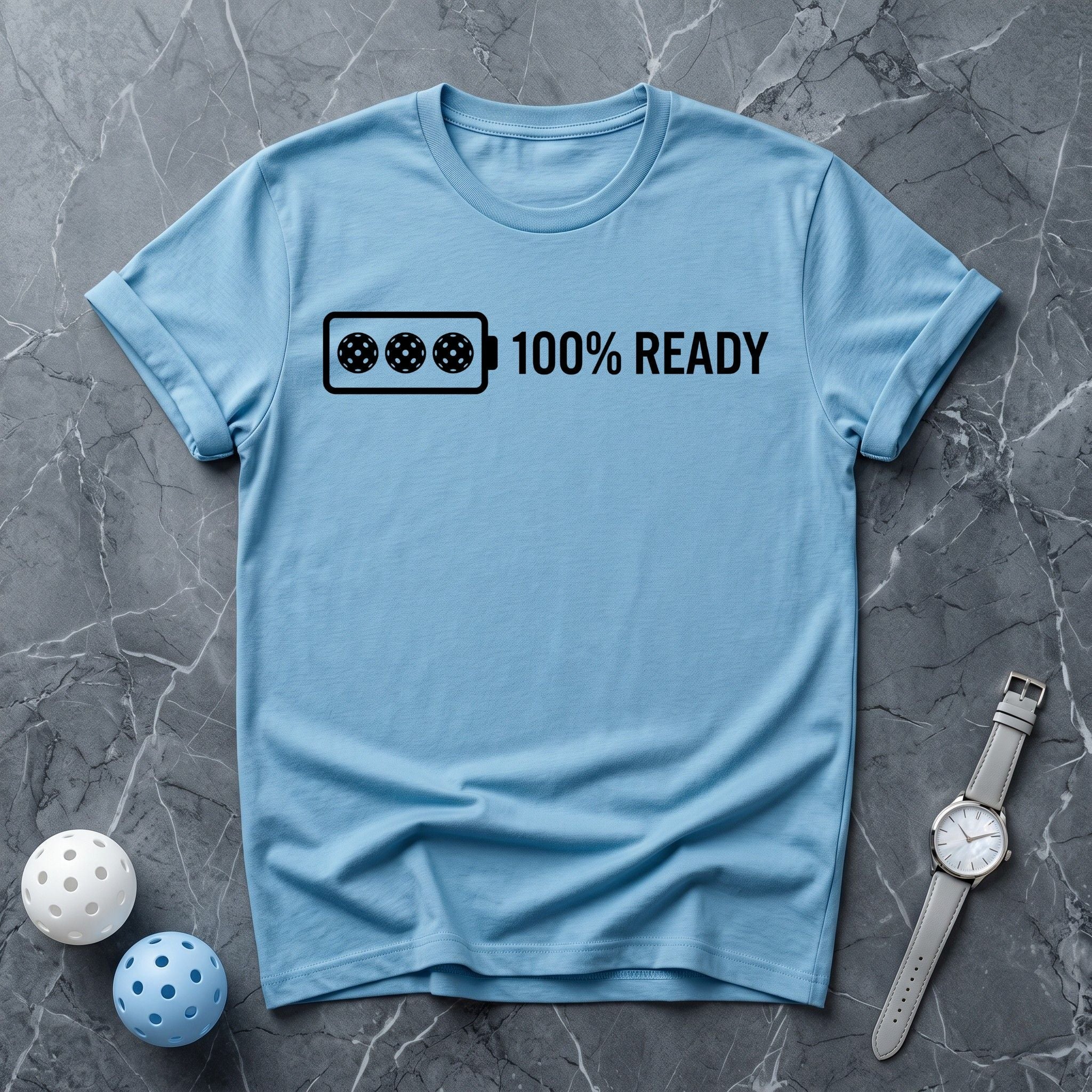 100% Ready Battery Graphic Tee - Dink it Shop
