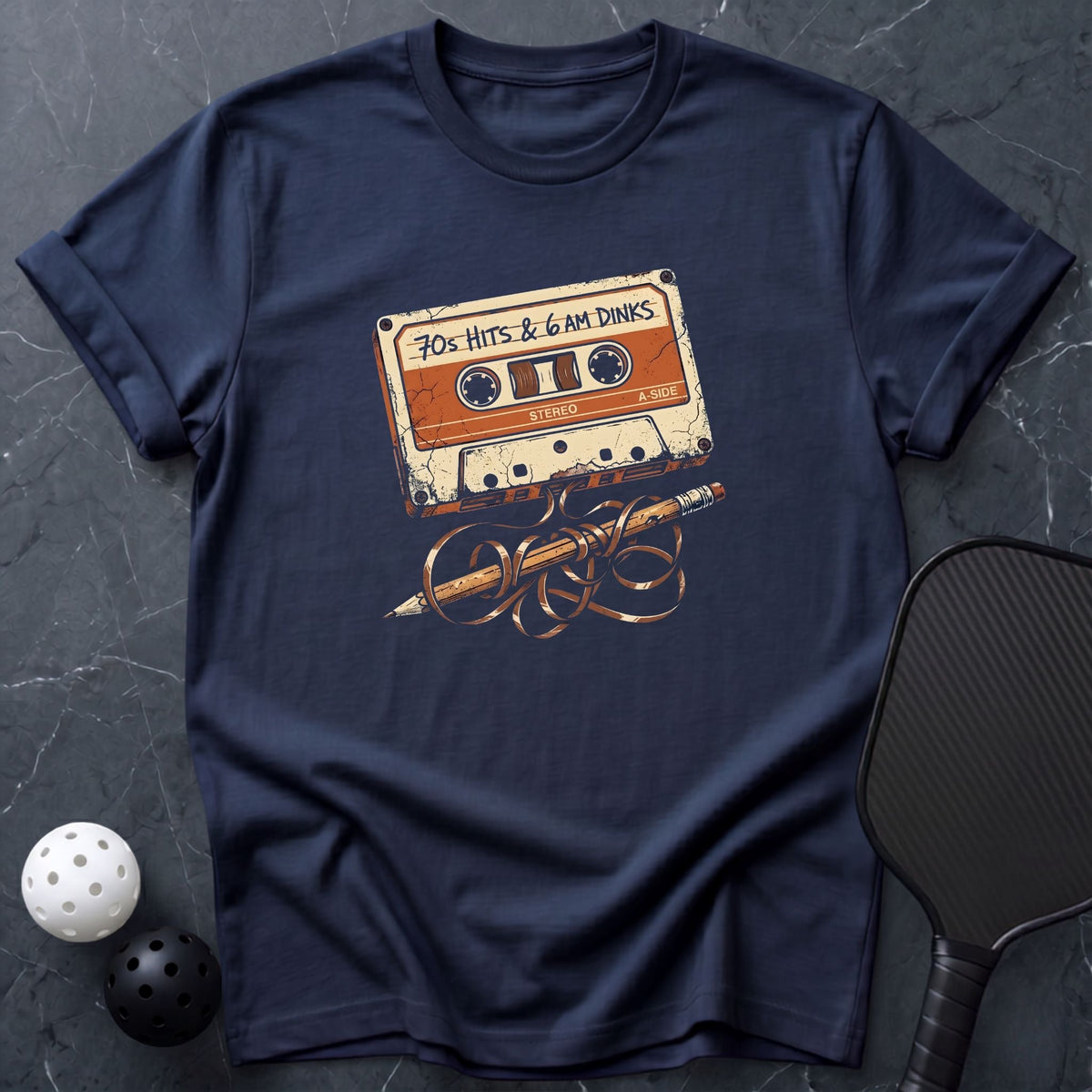 70 Hits & 6 AM Dinks Stereo Tee - Dink it Shop
