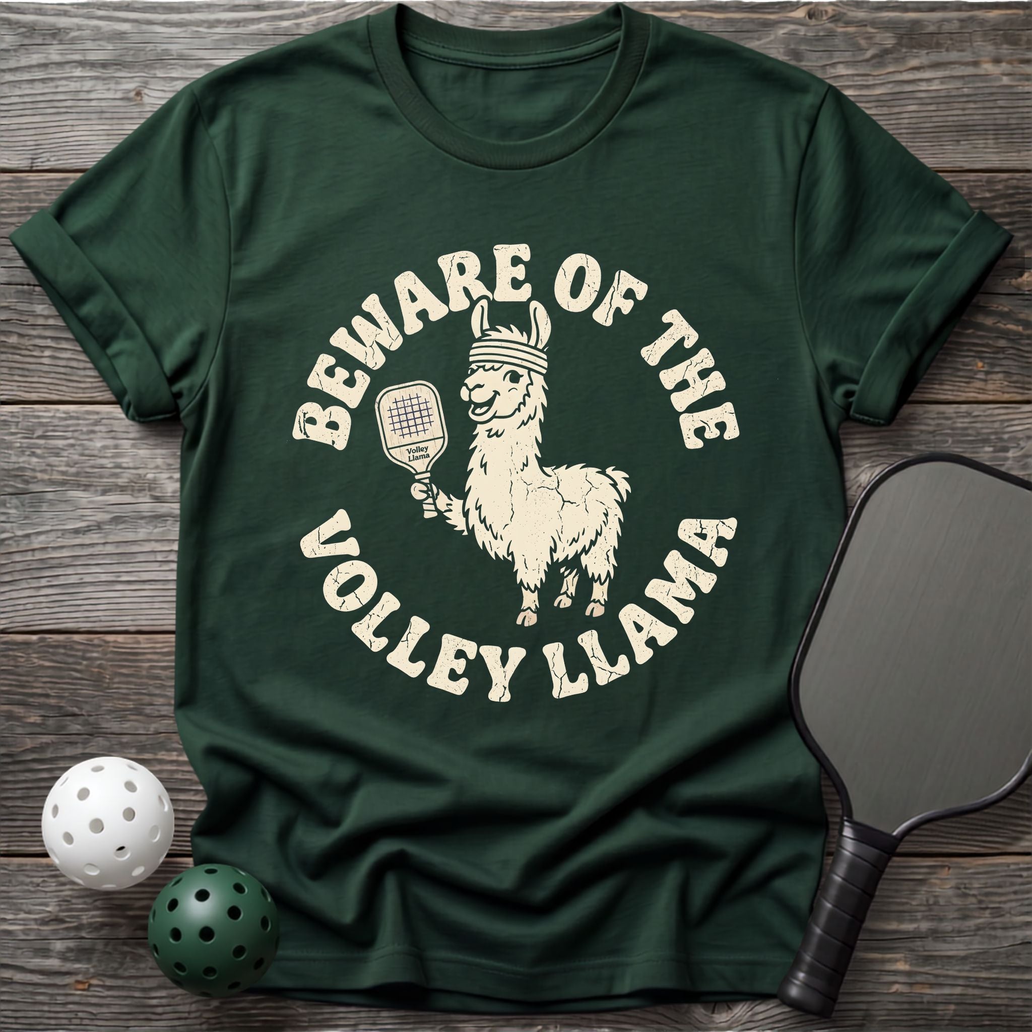 Beware Of The Volley Llama Tee