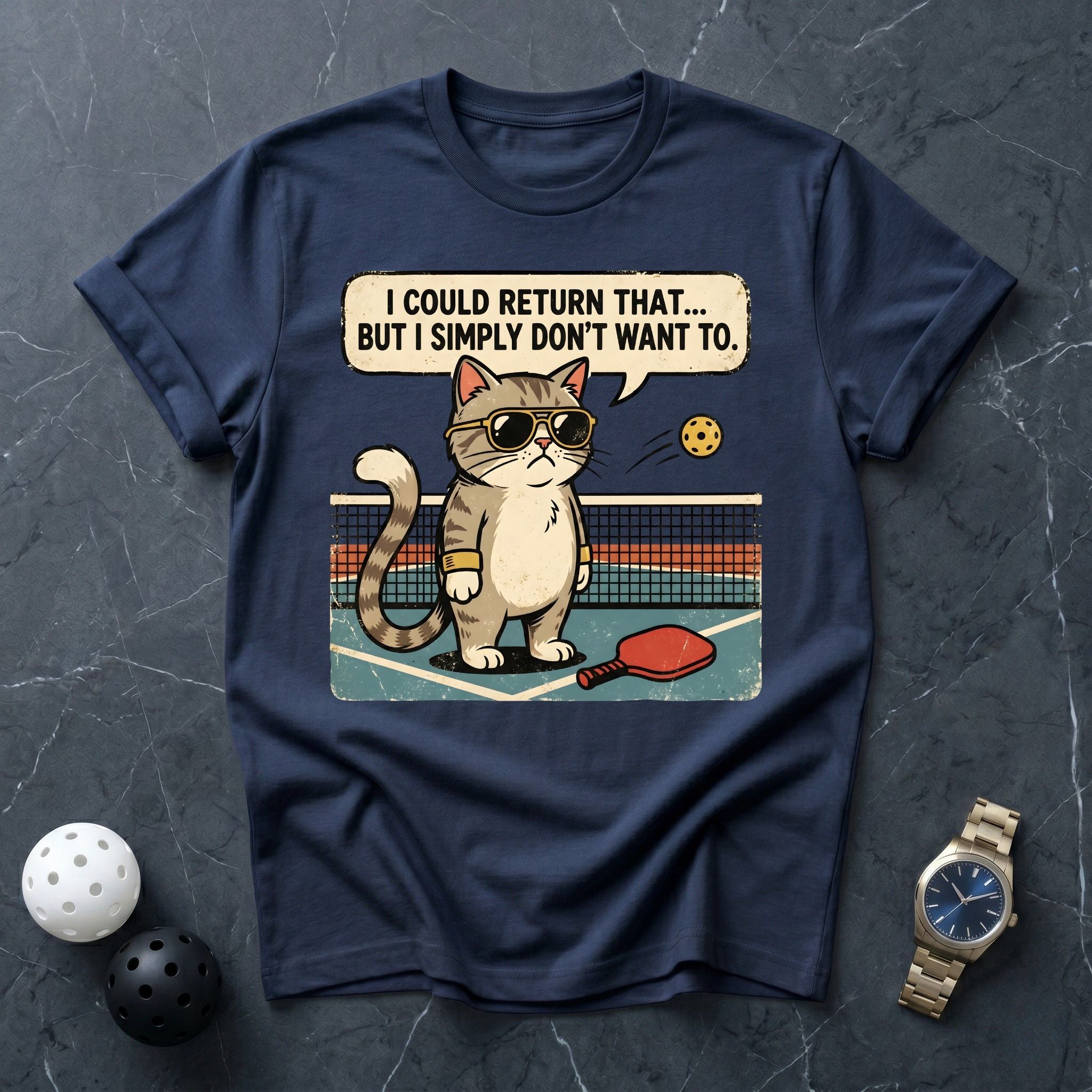 The Lazy Dinker Cat Tee