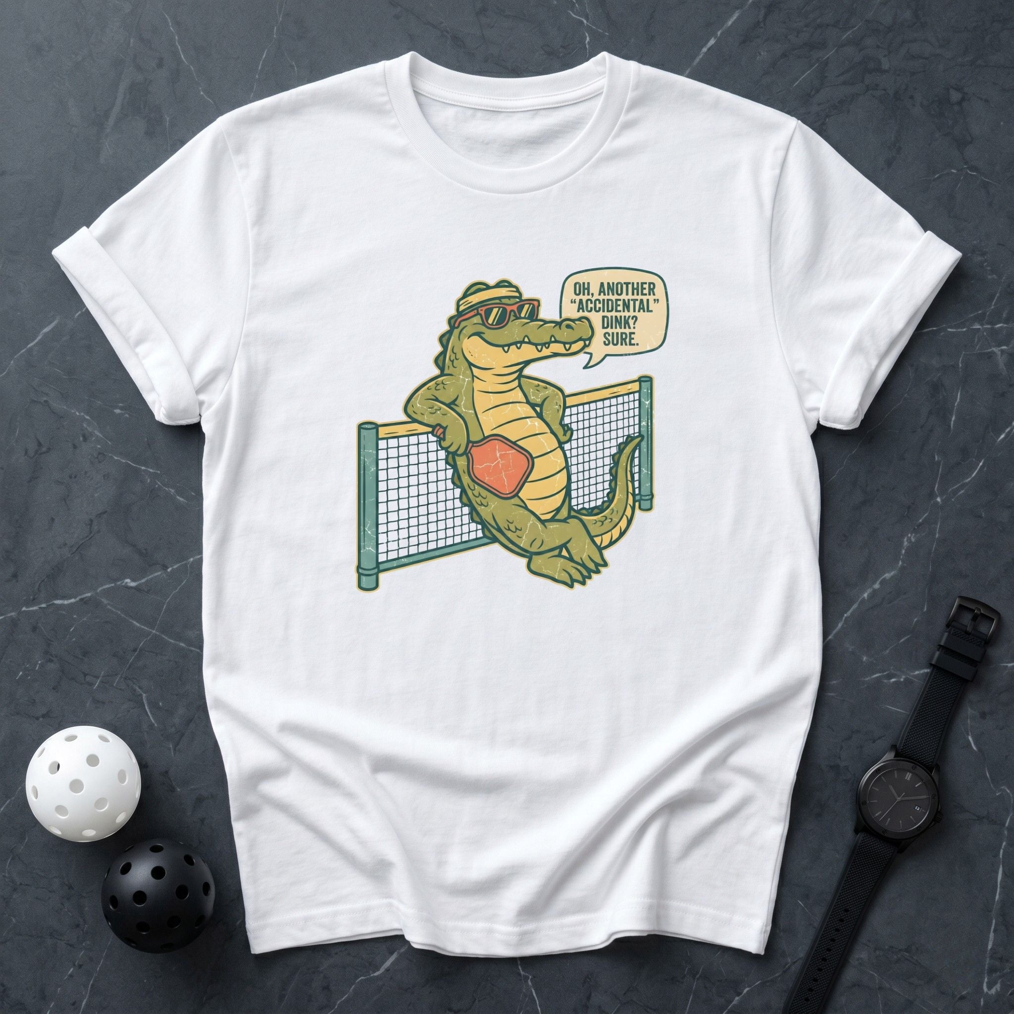 Accidental Dink Alligator Funny Tee - Dink it Shop