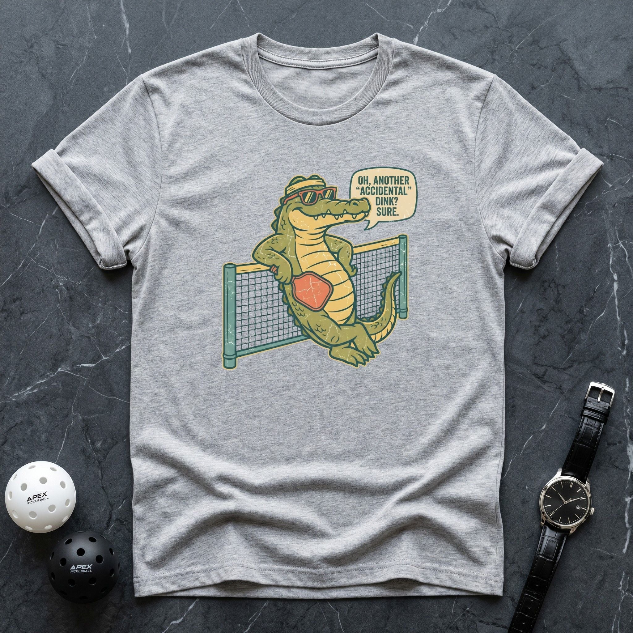 Accidental Dink Alligator Funny Tee - Dink it Shop