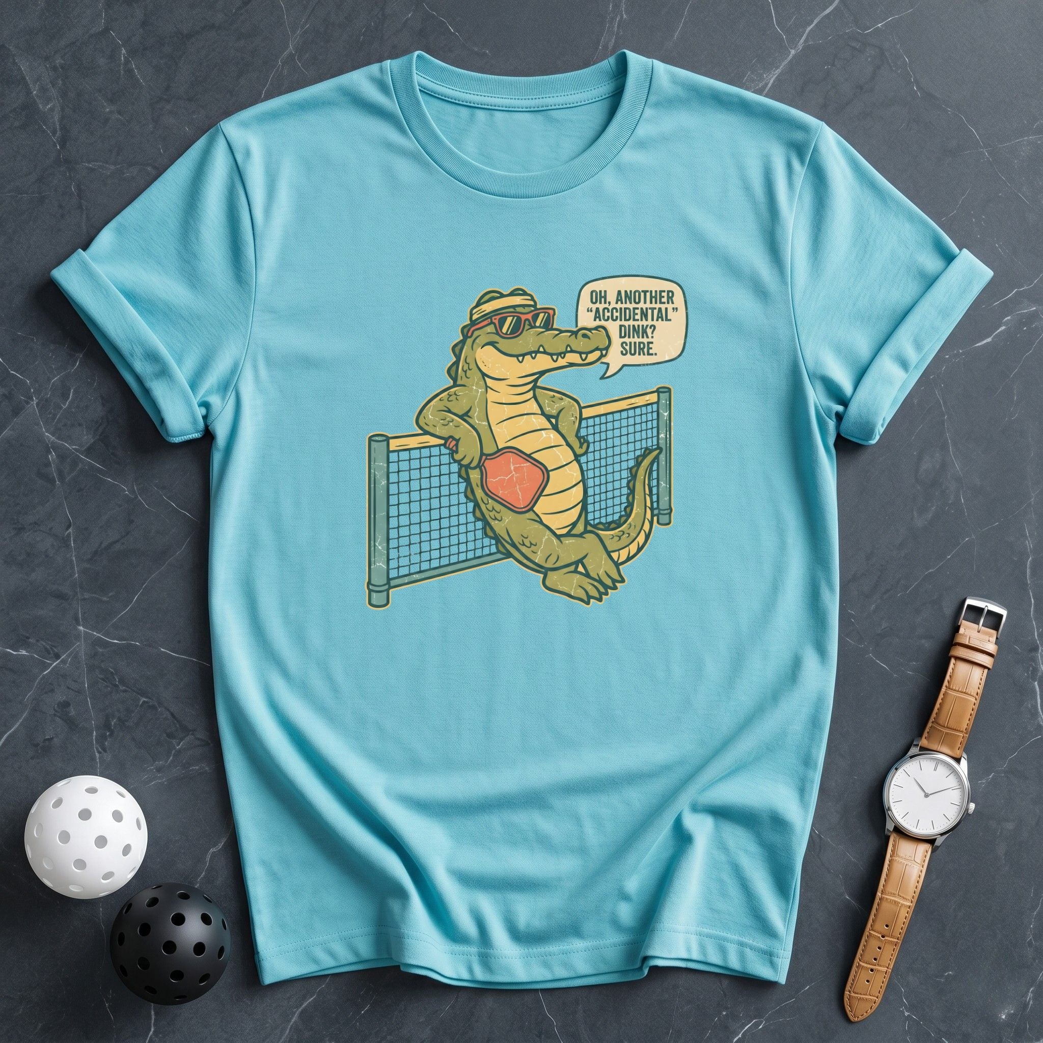 Accidental Dink Alligator Funny Tee - Dink it Shop