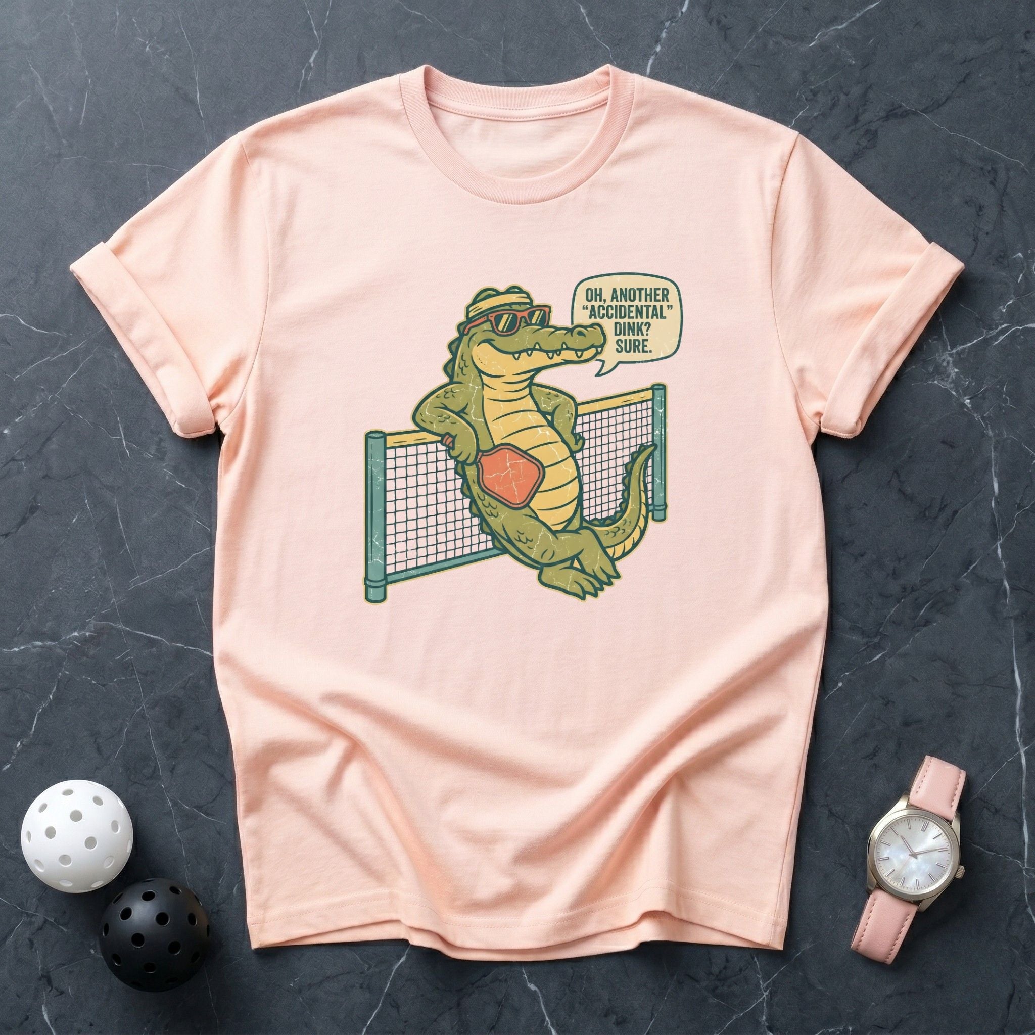 Accidental Dink Alligator Funny Tee - Dink it Shop