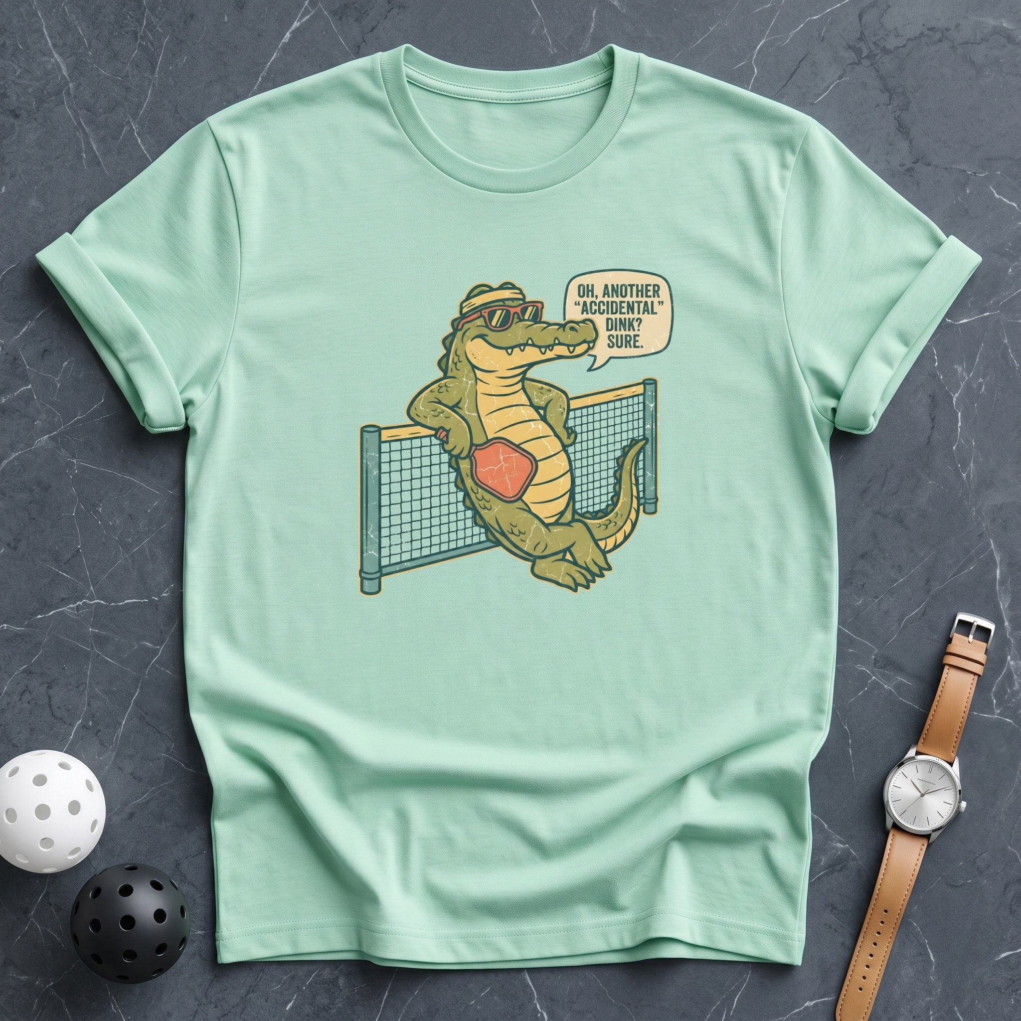 Accidental Dink Alligator Funny Tee - Dink it Shop