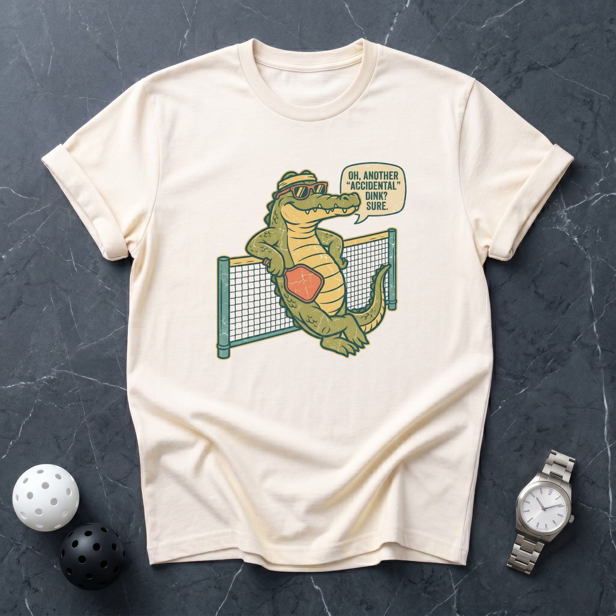 Accidental Dink Alligator Funny Tee - Dink it Shop