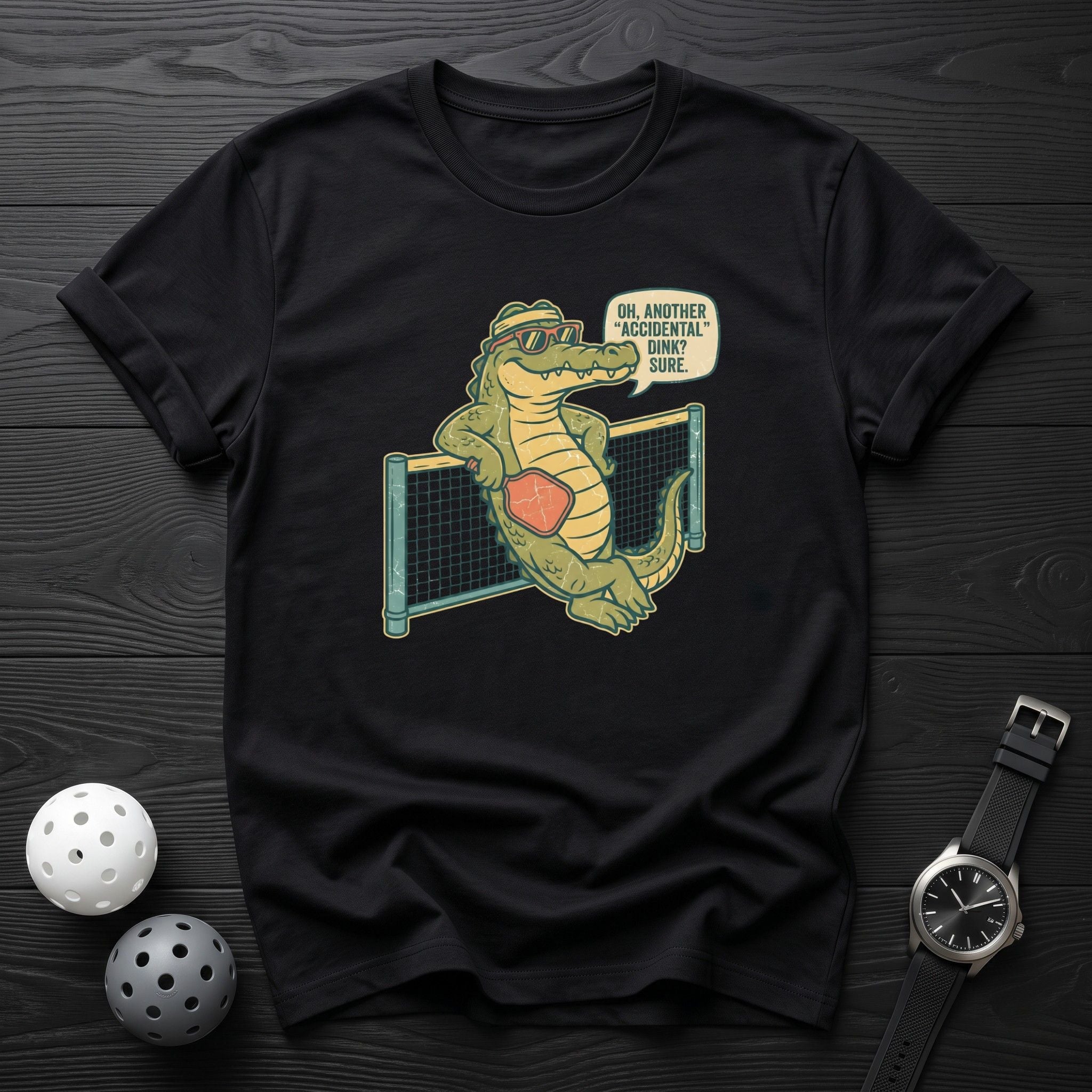 Accidental Dink Alligator Funny Tee - Dink it Shop