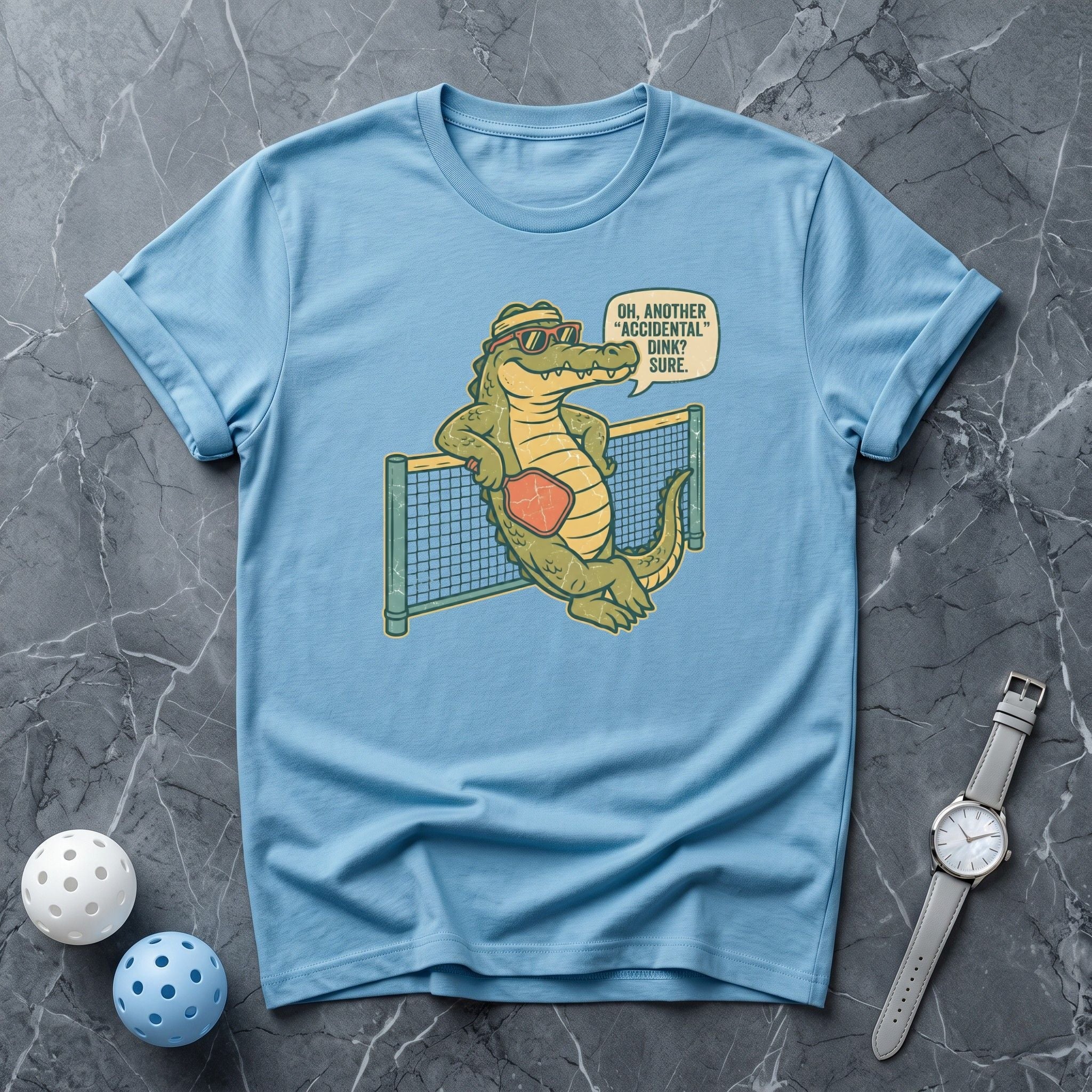 Accidental Dink Alligator Funny Tee - Dink it Shop