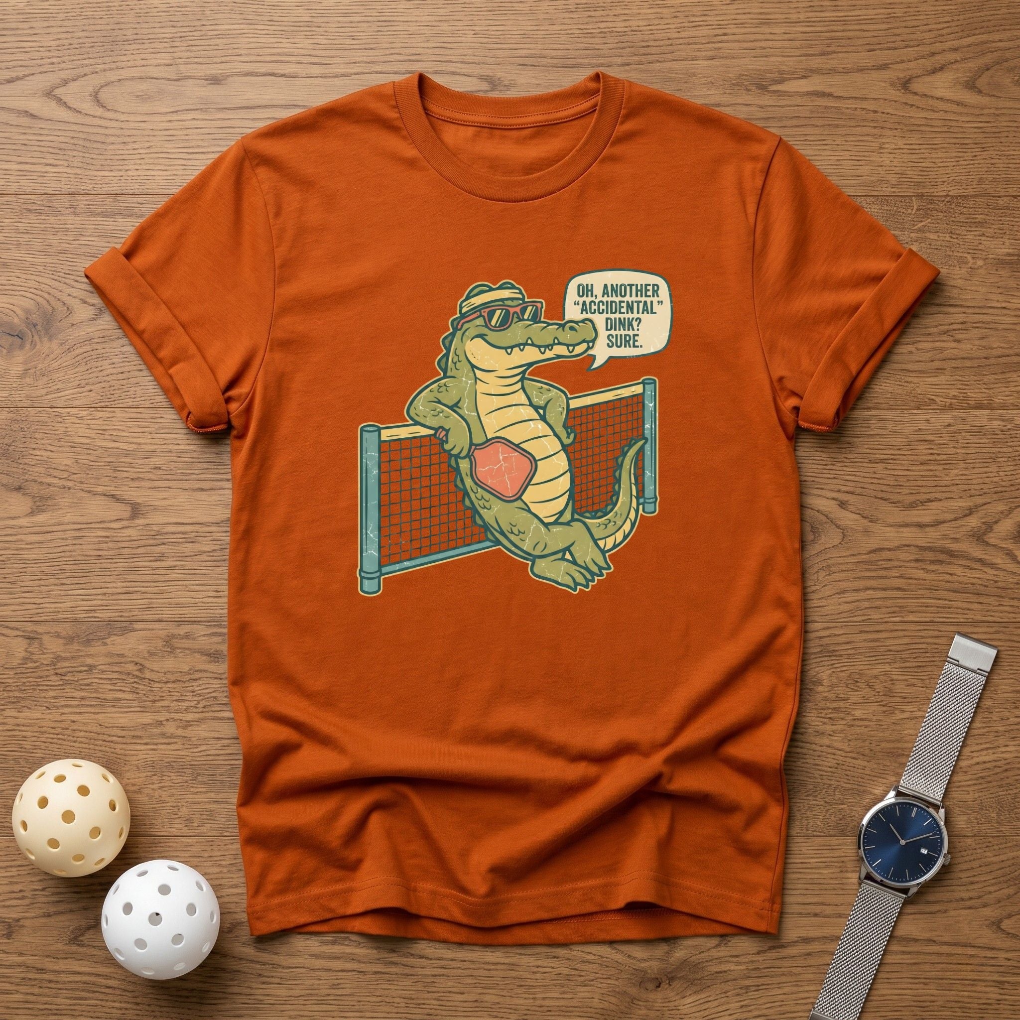 Accidental Dink Alligator Funny Tee - Dink it Shop