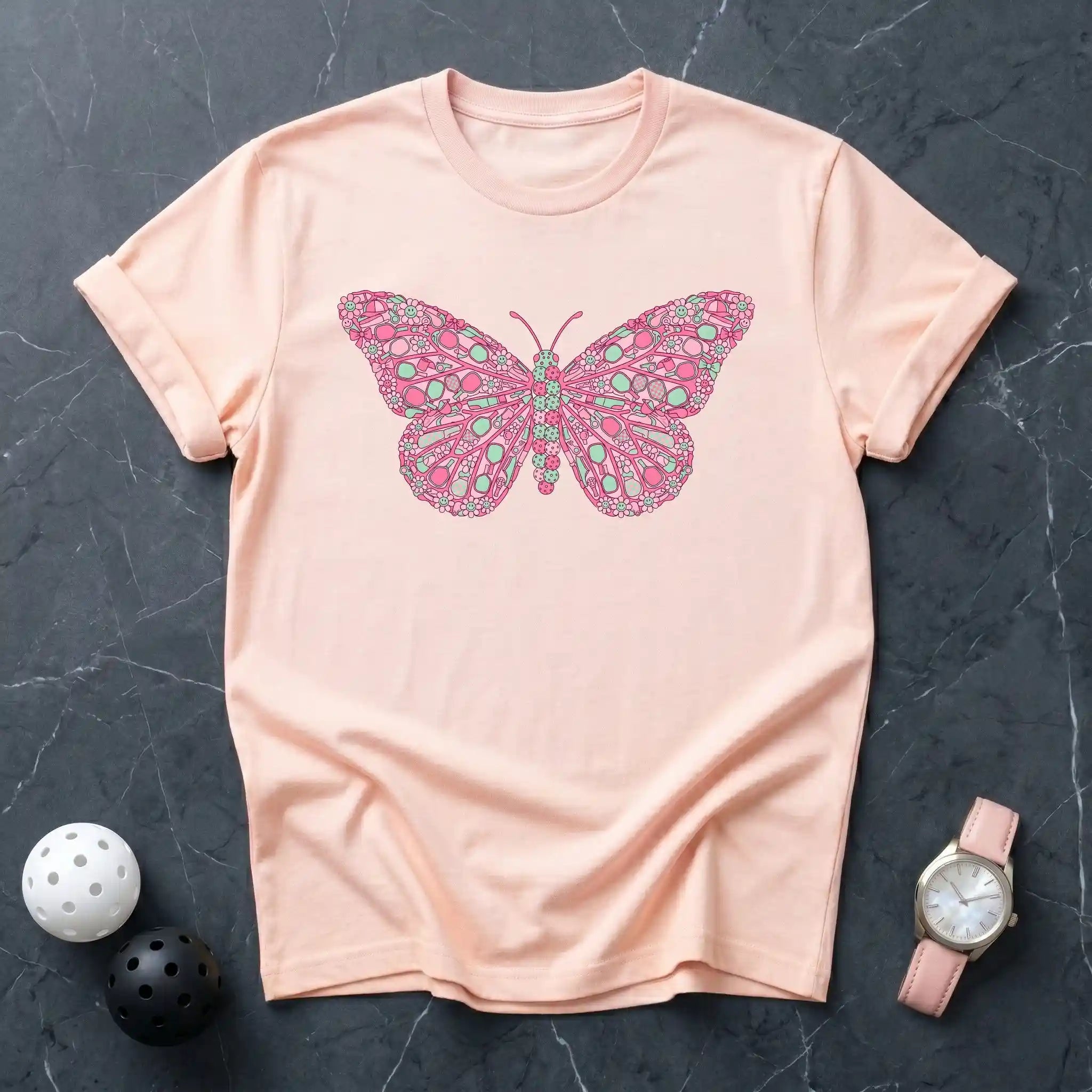 Butterfly Pickleball Tee - Dink it Shop