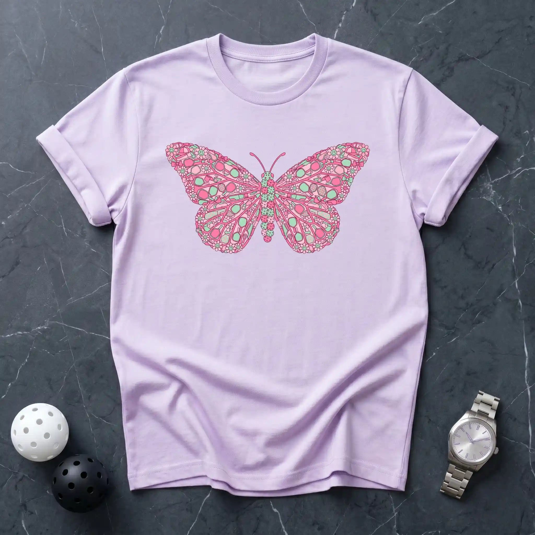 Butterfly Pickleball Tee - Dink it Shop