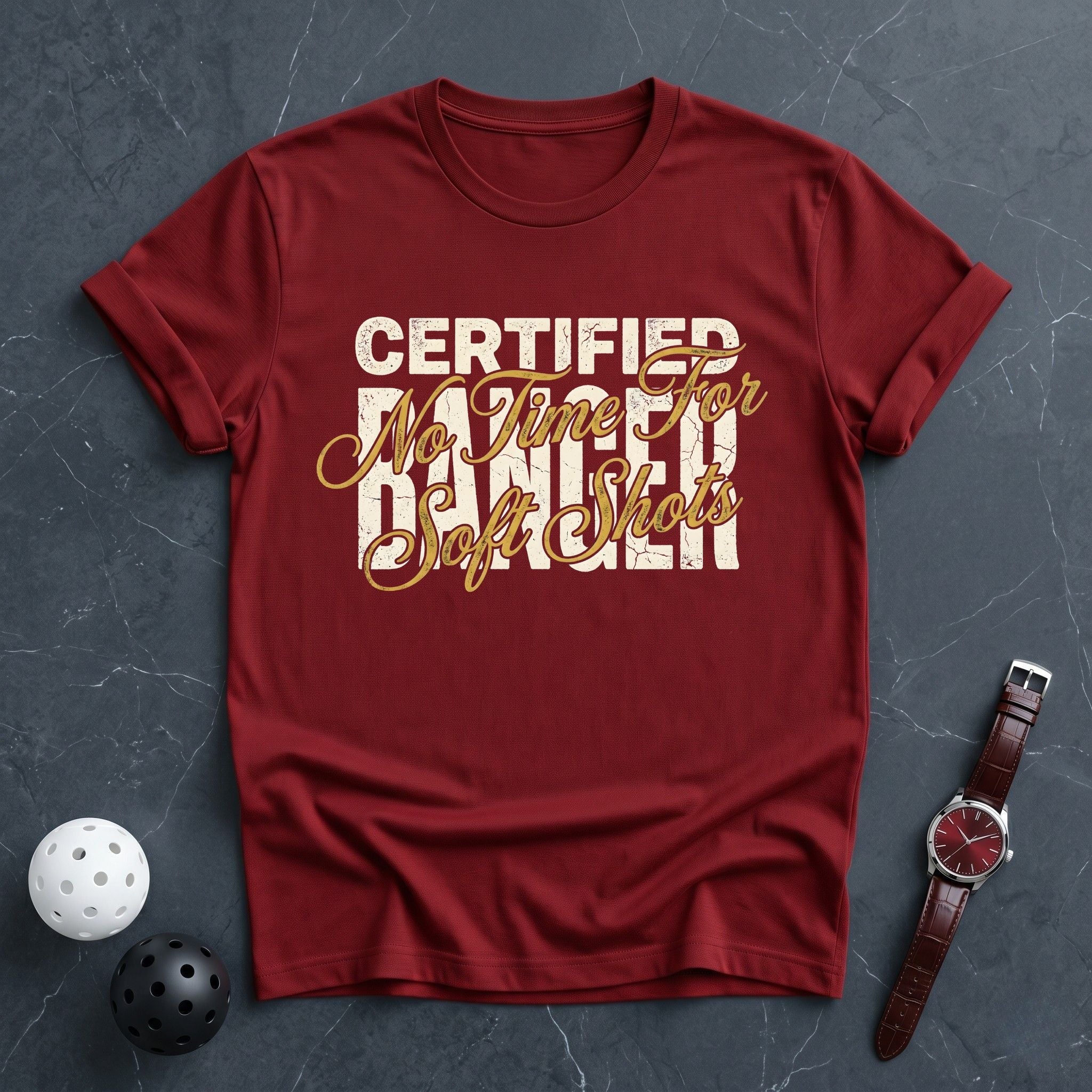 Certified Banger, No Soft Shots Tee - Dink it Shop