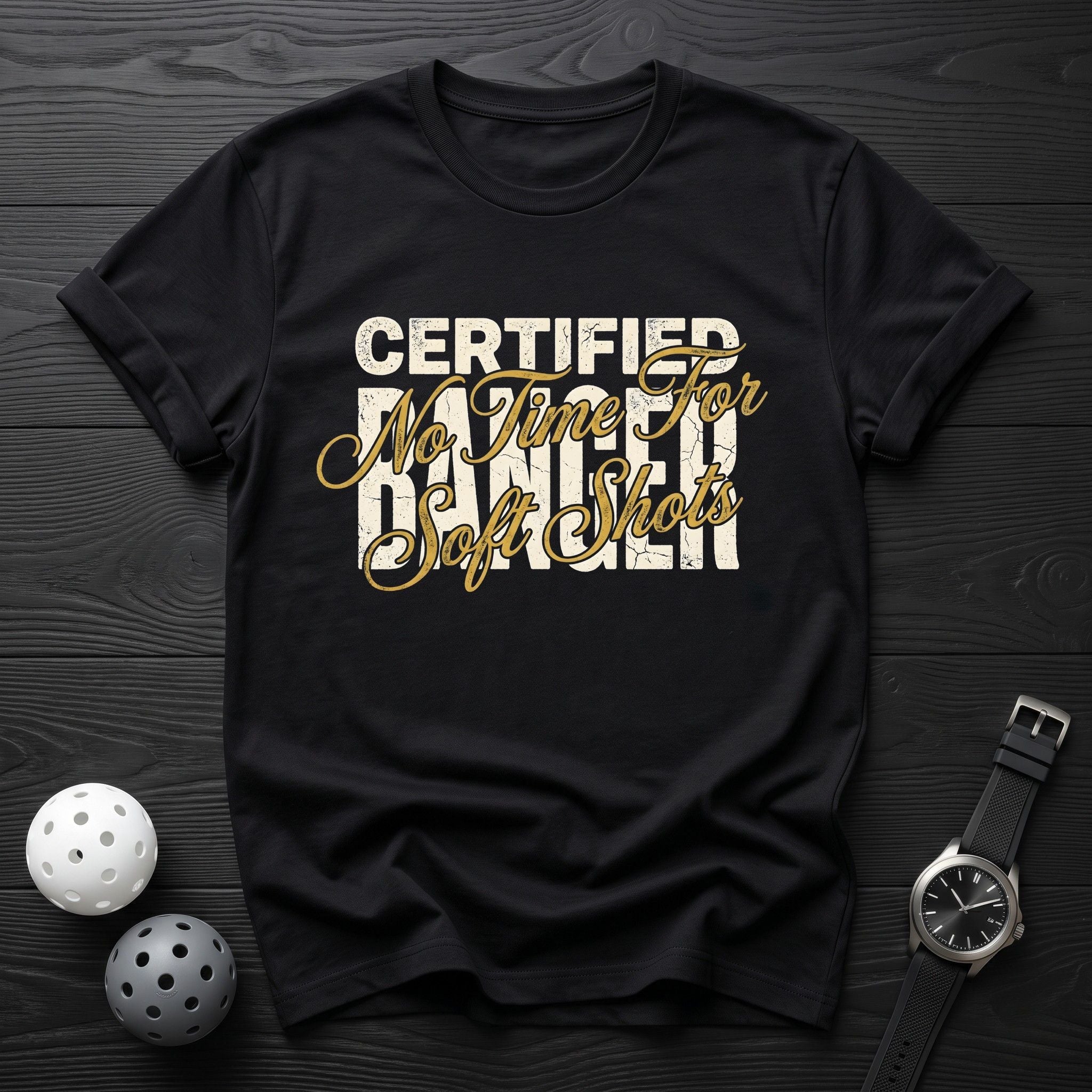 Certified Banger, No Soft Shots Tee - Dink it Shop