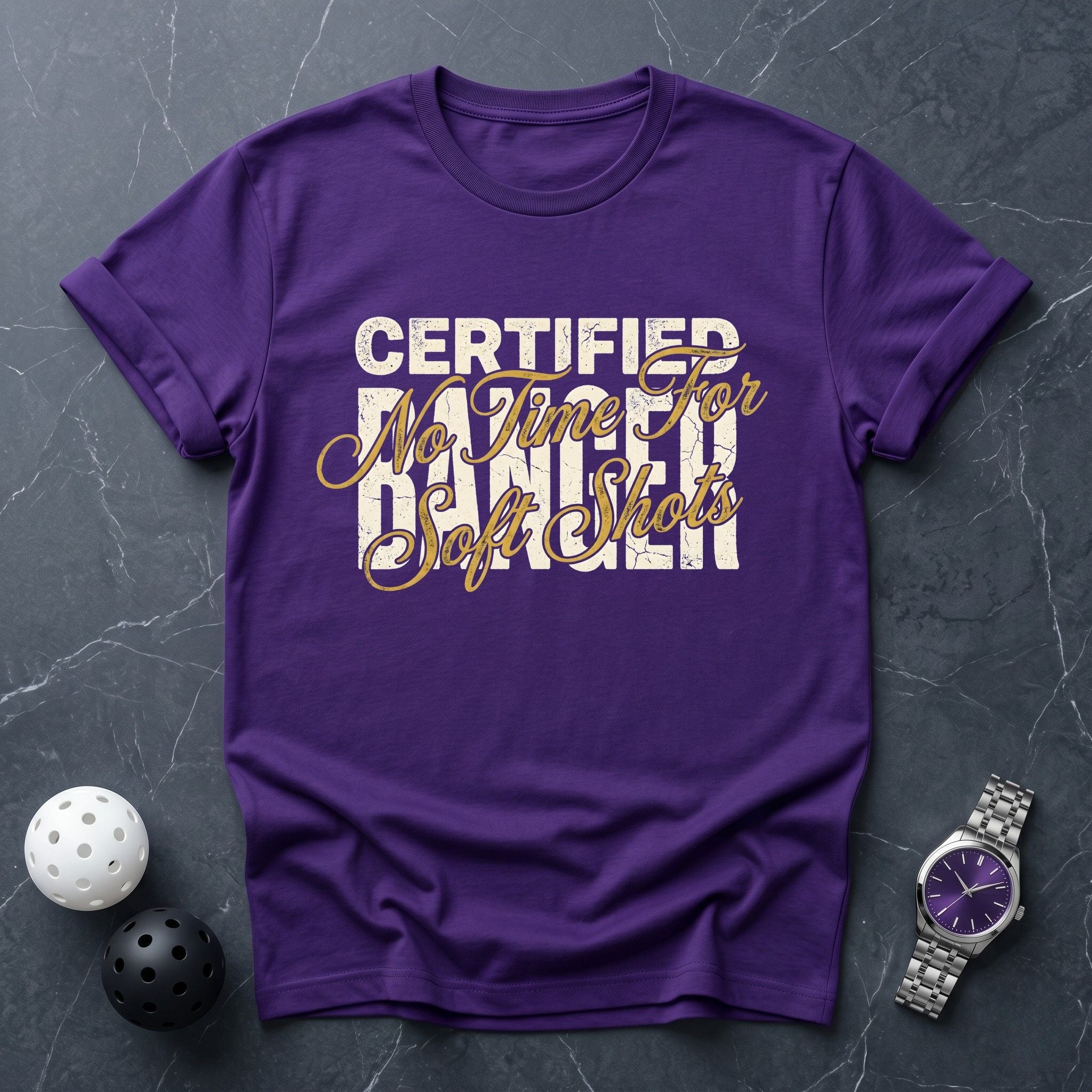 Certified Banger, No Soft Shots Tee - Dink it Shop