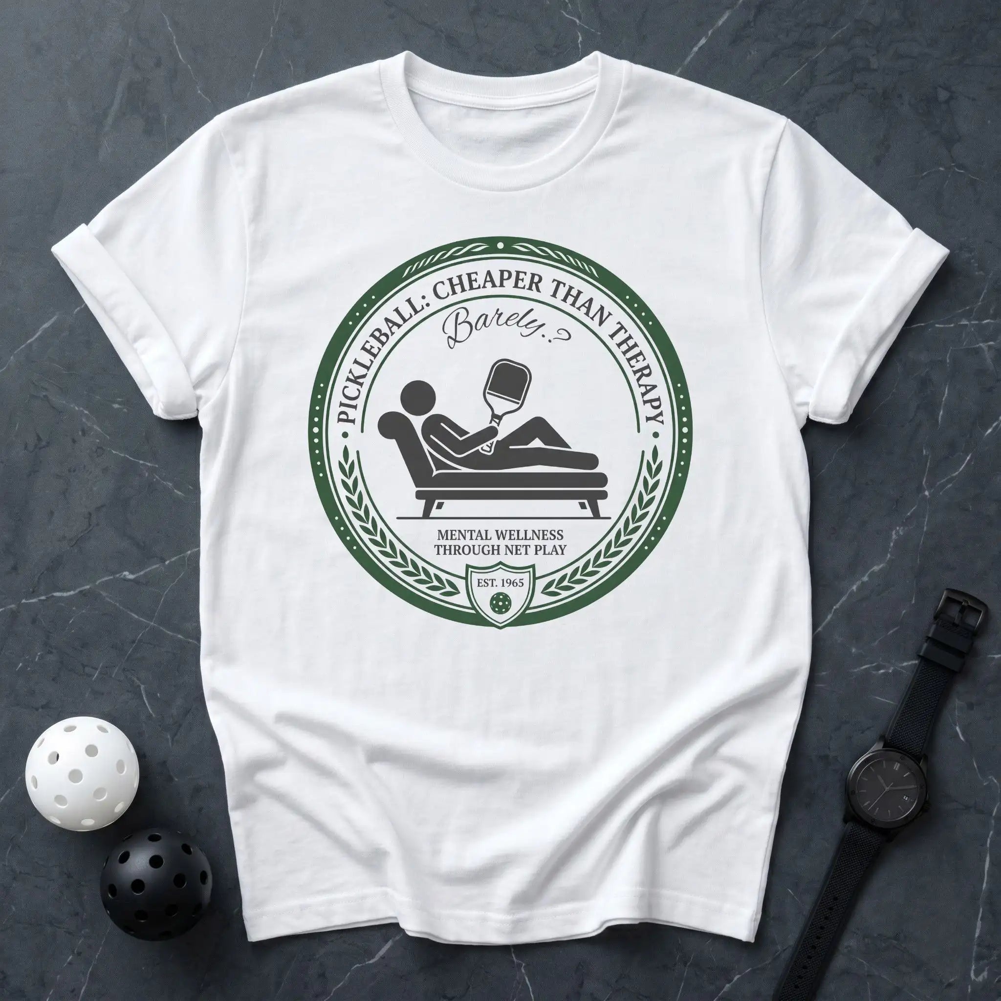 Cheaper Than Therapy Pickleball Tee - Dink it Shop