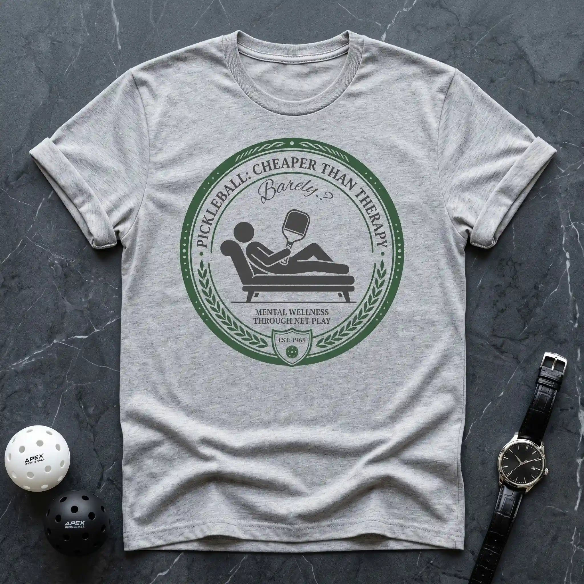 Cheaper Than Therapy Pickleball Tee - Dink it Shop