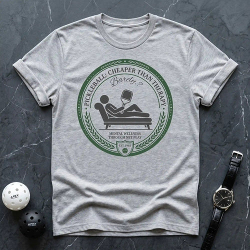 Cheaper Than Therapy Pickleball Tee - Dink it Shop