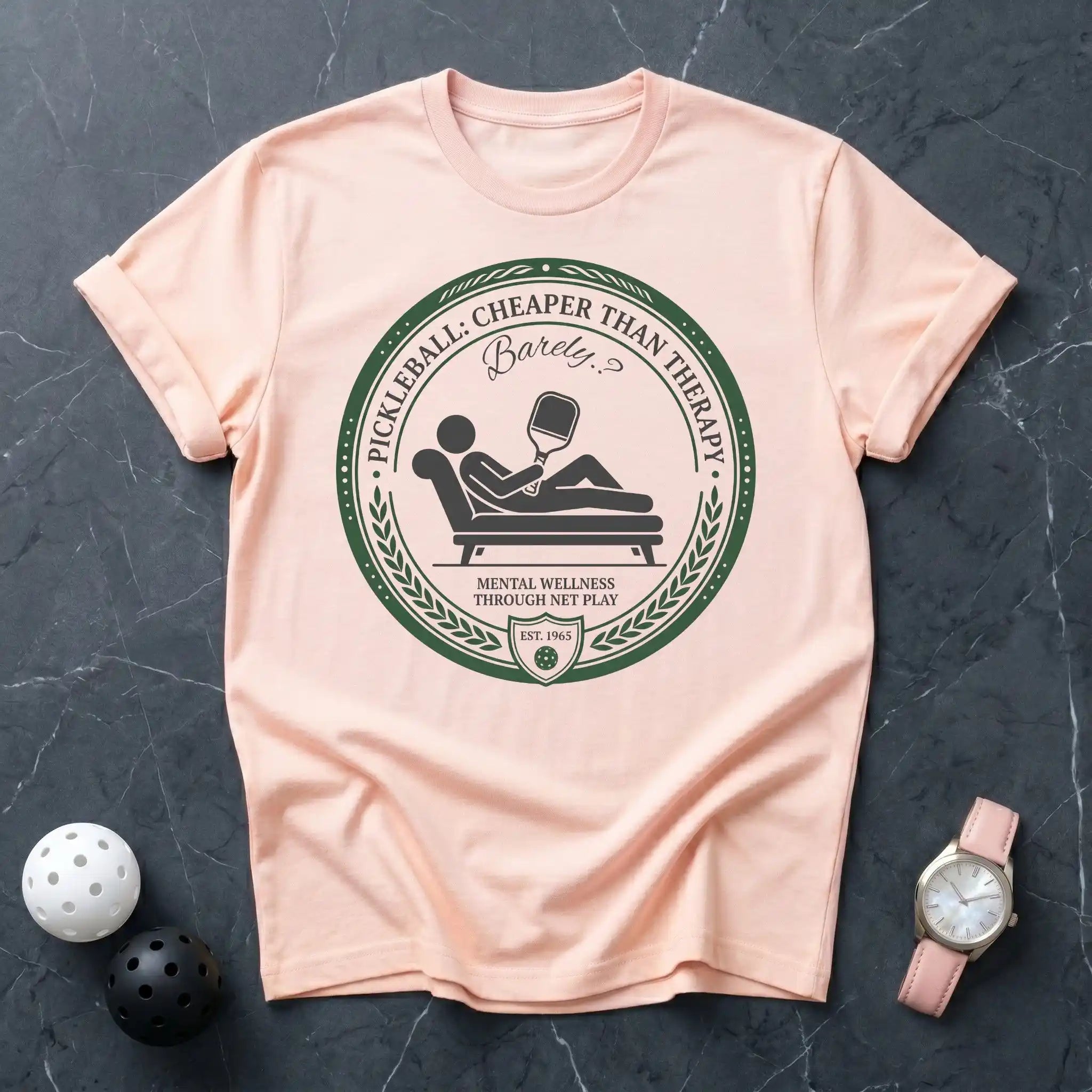 Cheaper Than Therapy Pickleball Tee - Dink it Shop