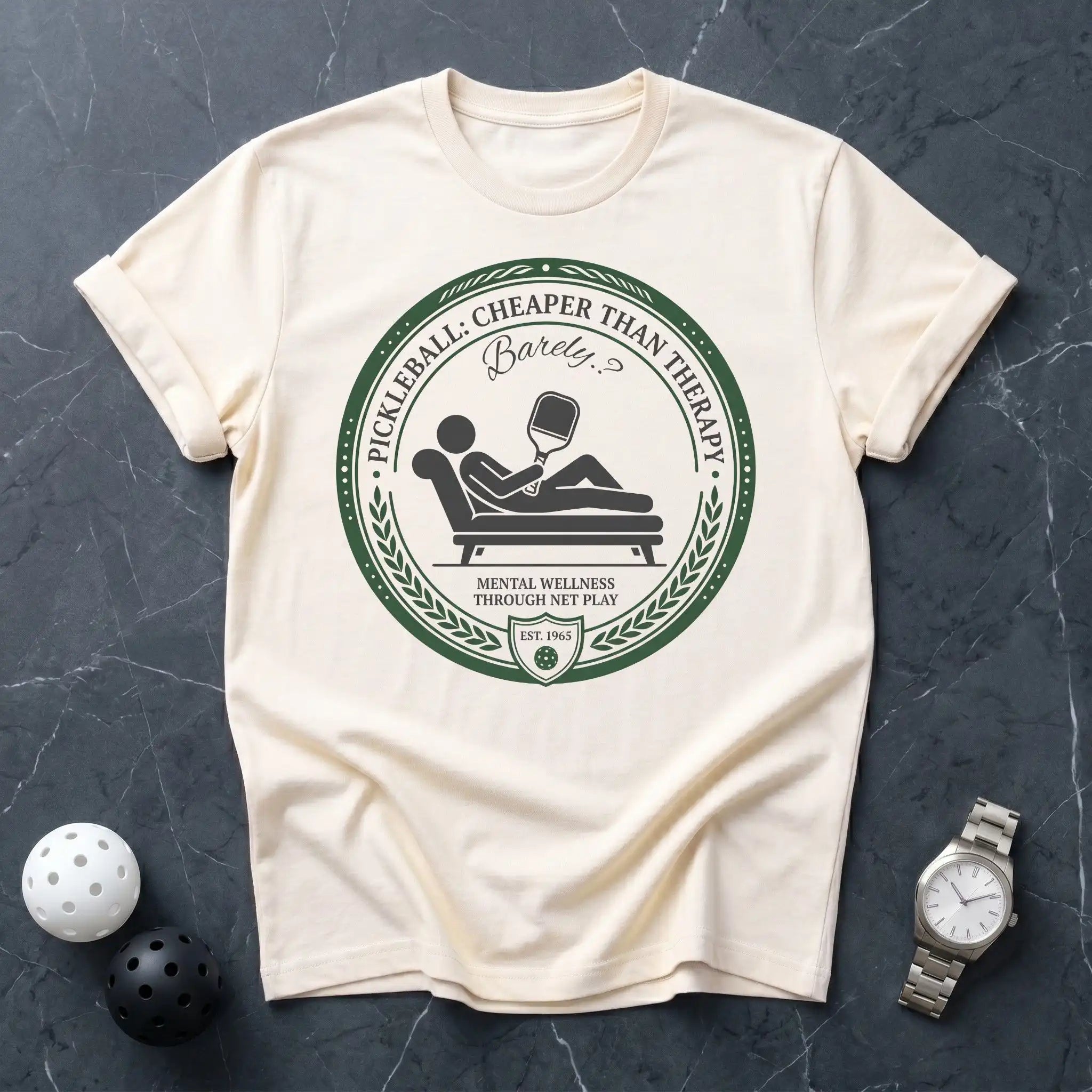 Cheaper Than Therapy Pickleball Tee - Dink it Shop