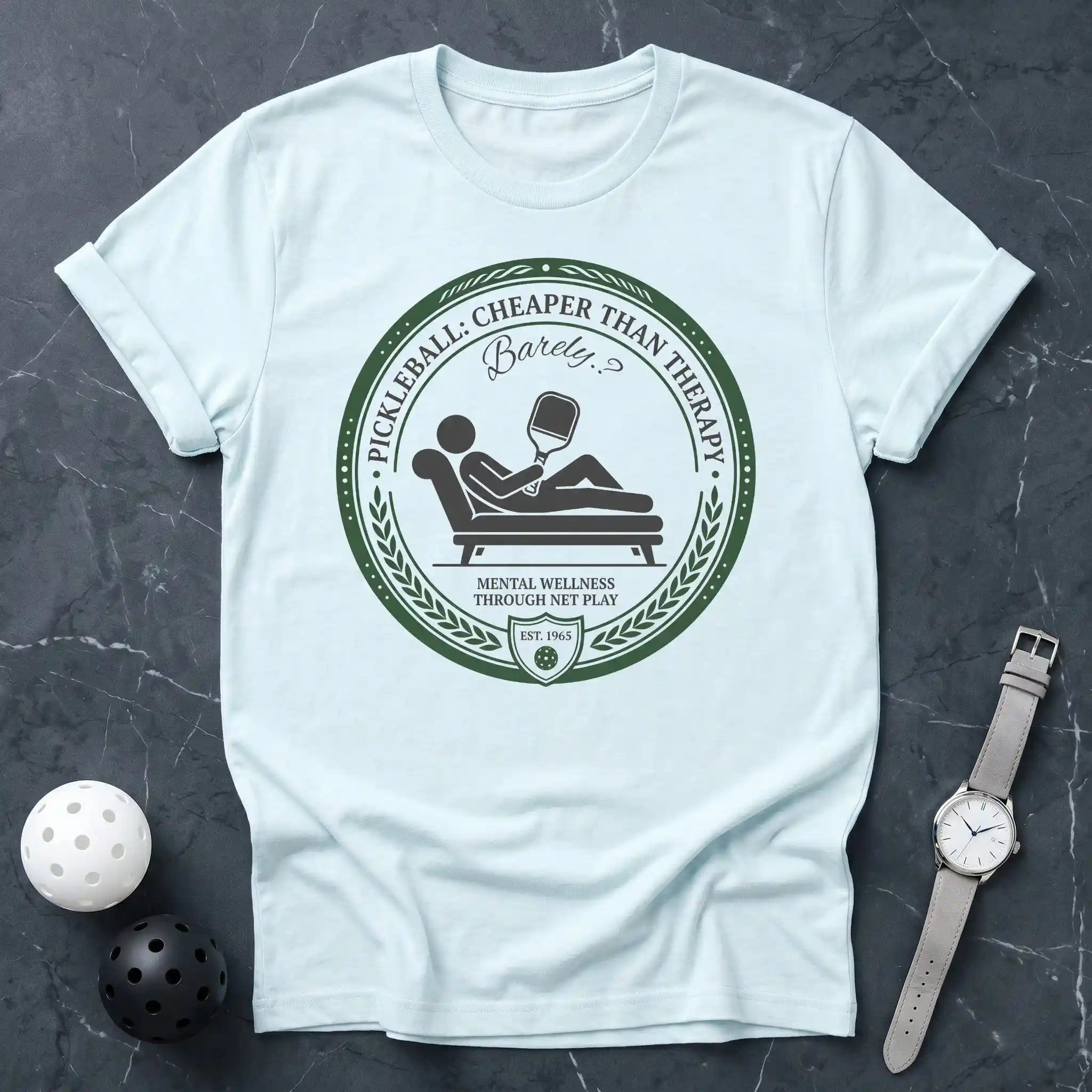 Cheaper Than Therapy Pickleball Tee - Dink it Shop