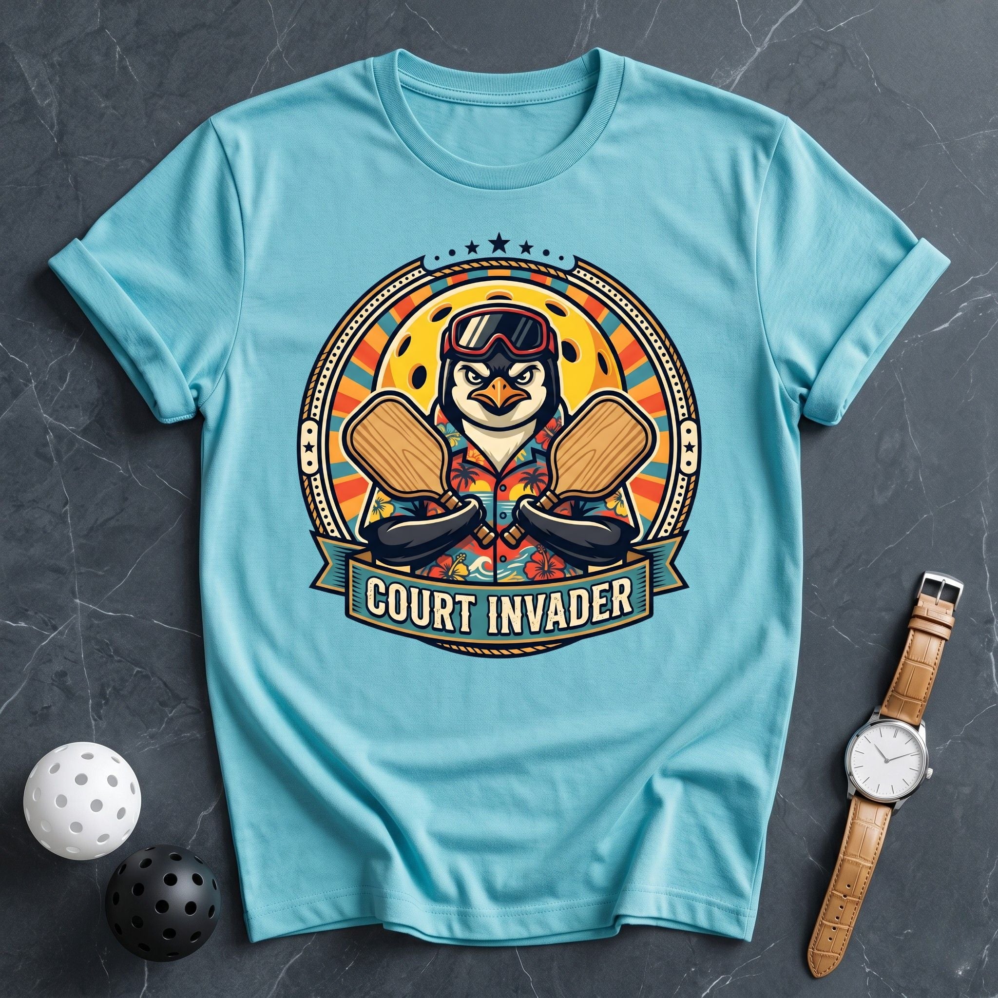Court Invader Tee - Dink it Shop