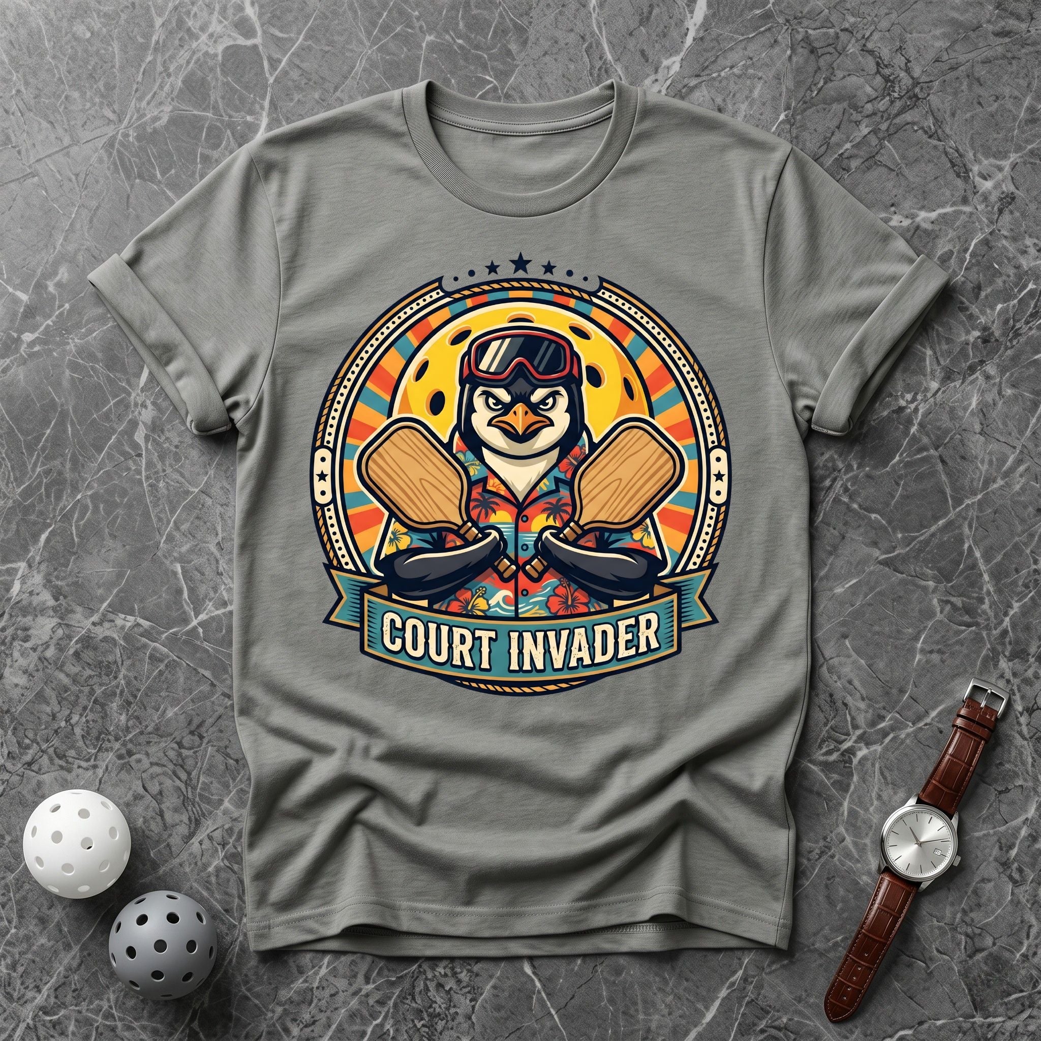 Court Invader Tee - Dink it Shop