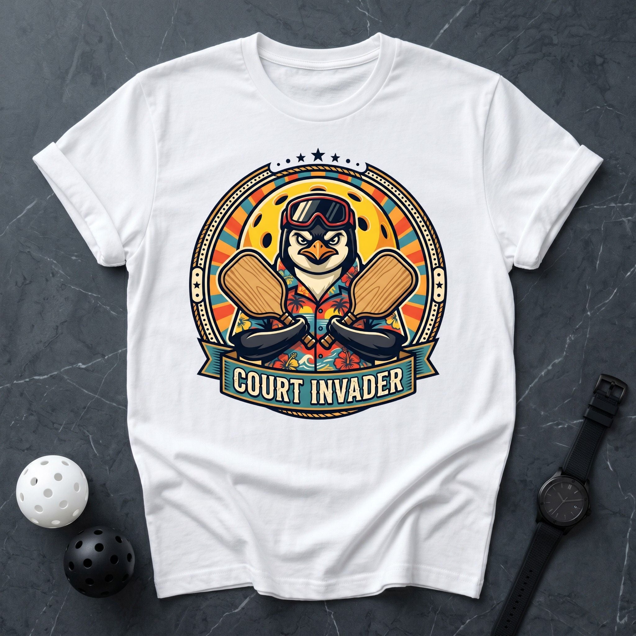Court Invader Tee - Dink it Shop
