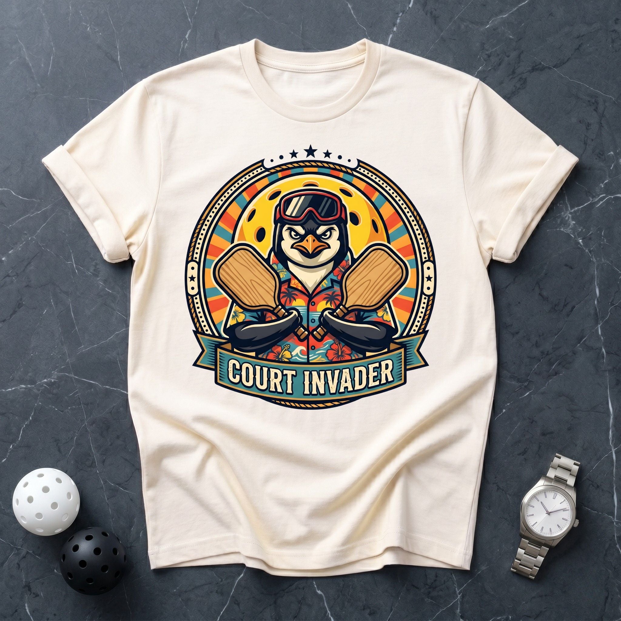 Court Invader Tee - Dink it Shop