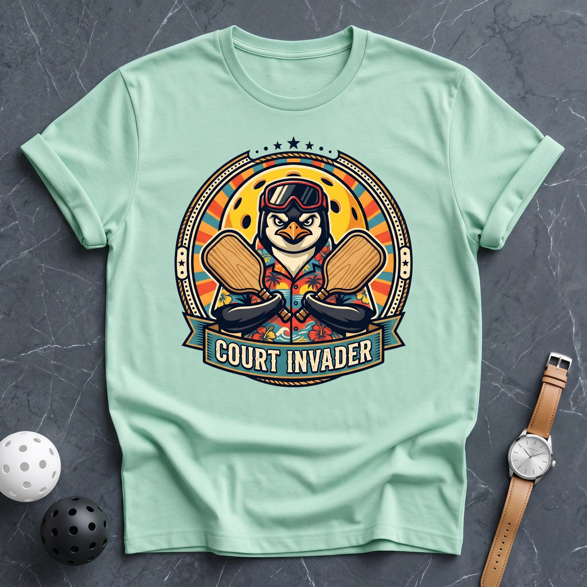 Court Invader Tee - Dink it Shop