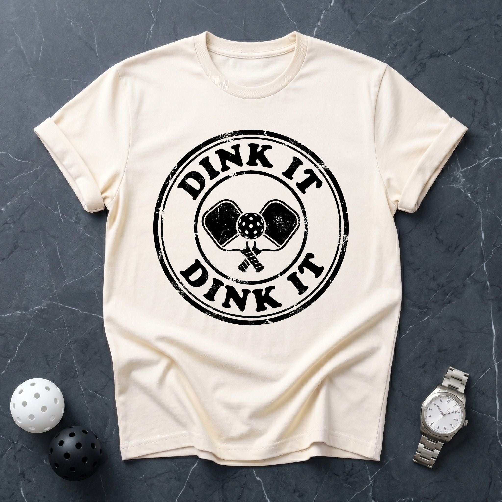 Dink It Distressed Badge Tee - Dink it Shop