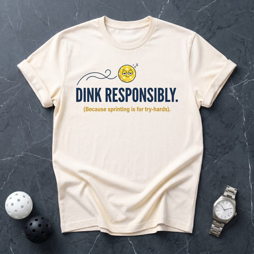 Dink Responsibly Funny Tee - Dink it Shop