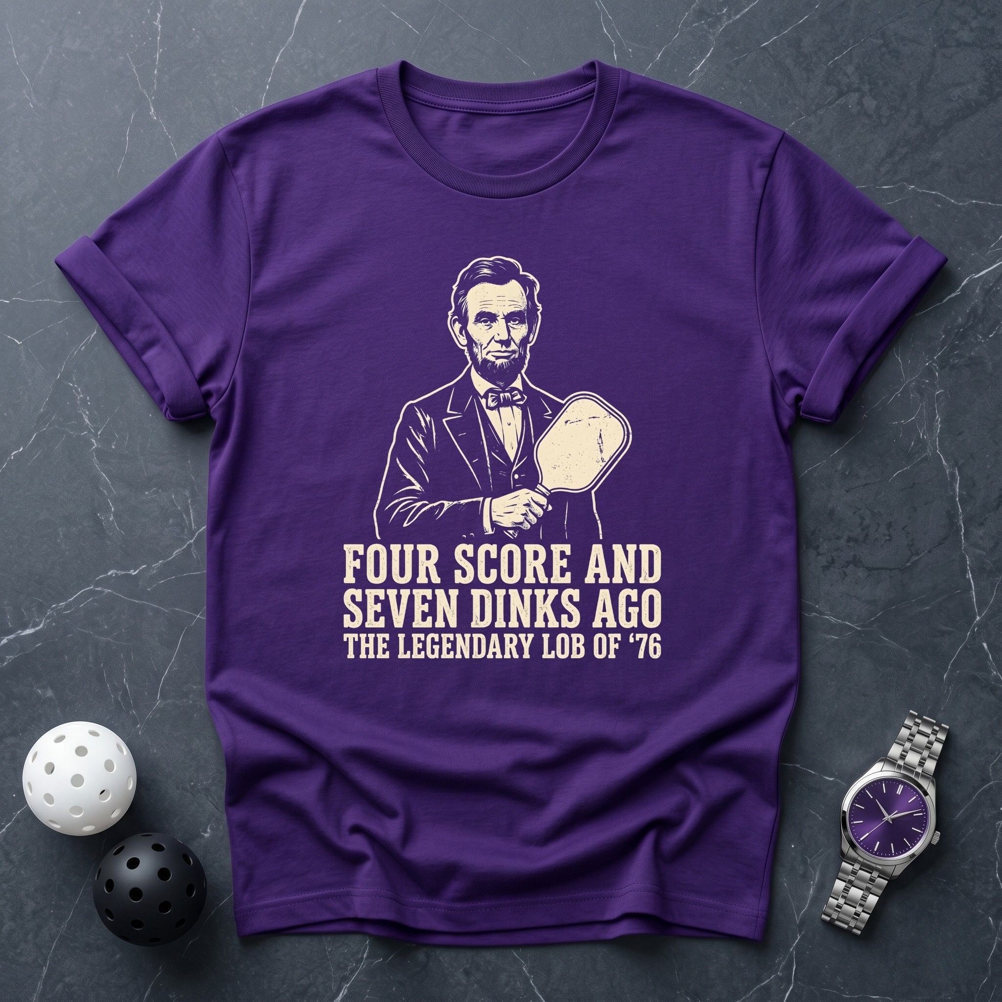 Four Score Lincoln Tee - Dink it Shop