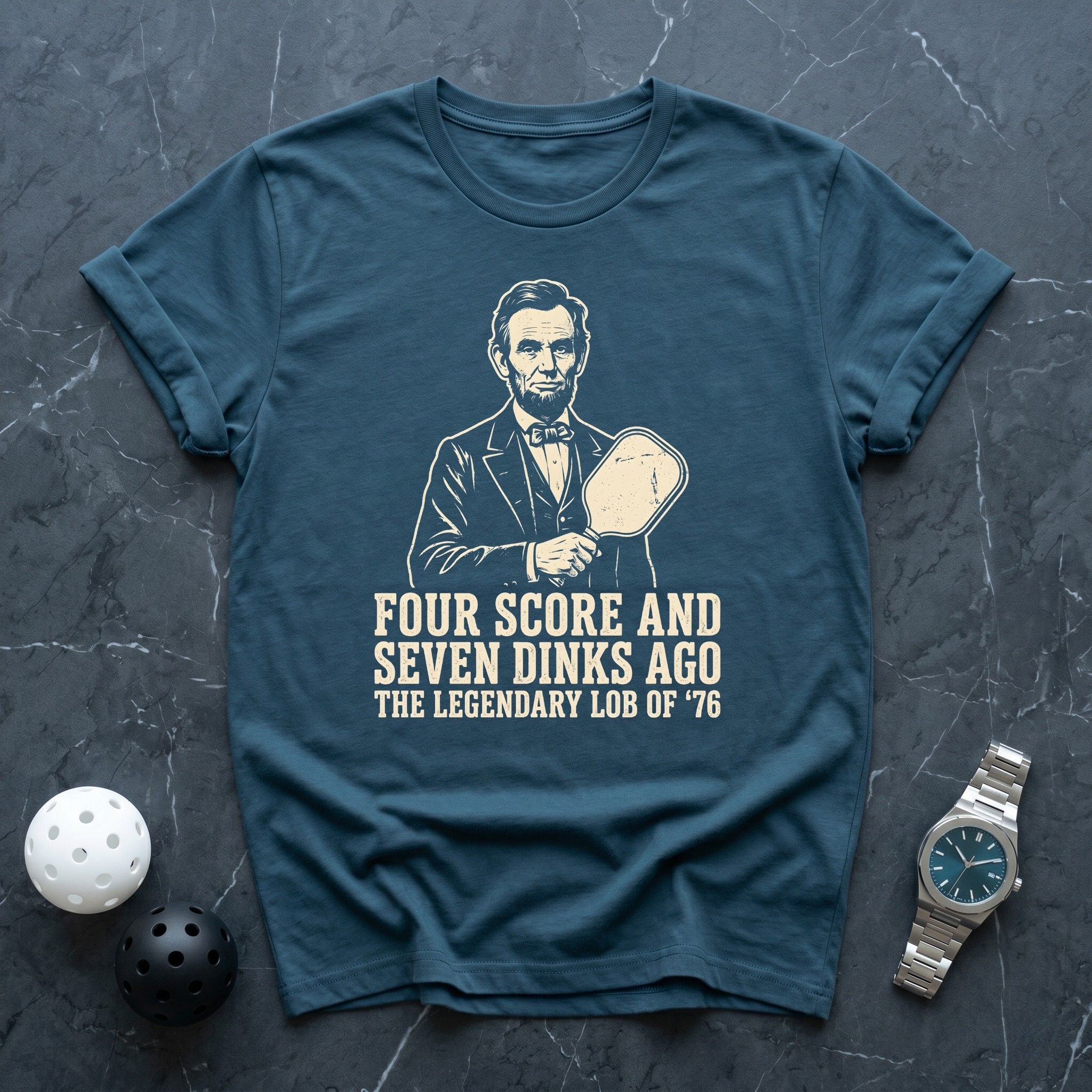 Four Score Lincoln Tee - Dink it Shop