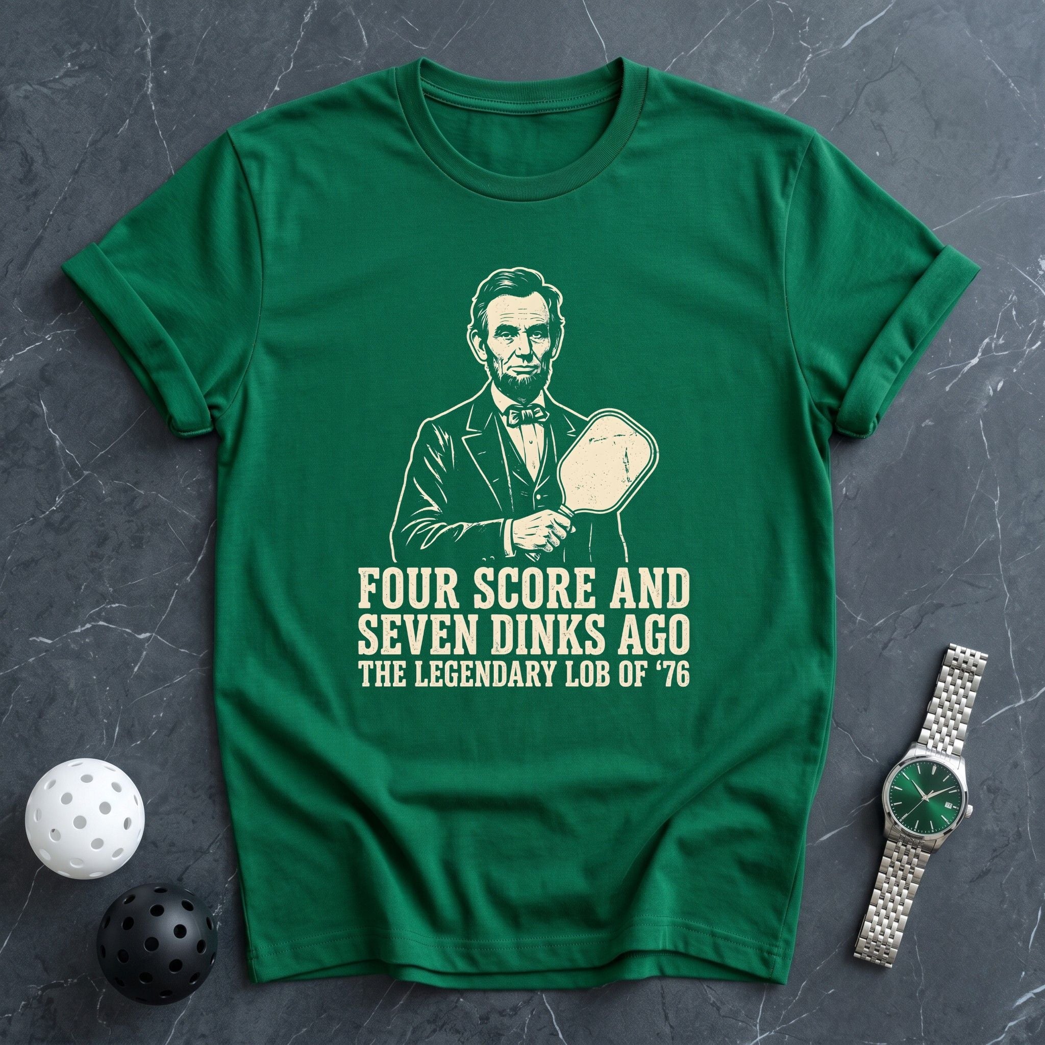 Four Score Lincoln Tee - Dink it Shop