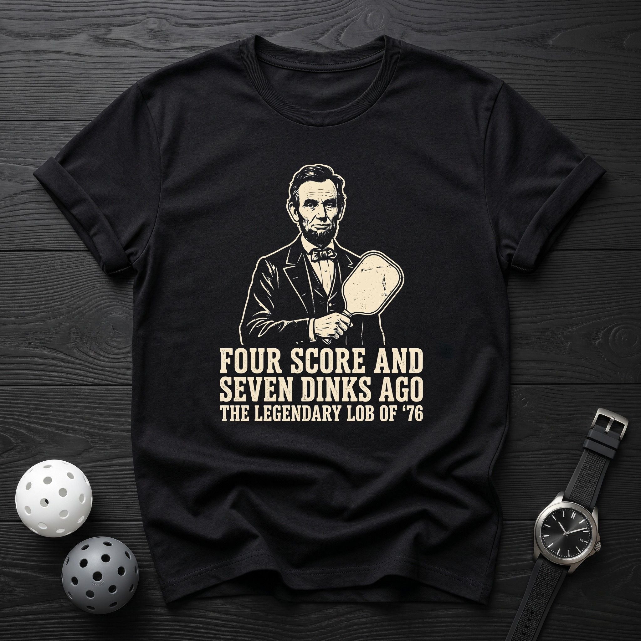 Four Score Lincoln Tee - Dink it Shop