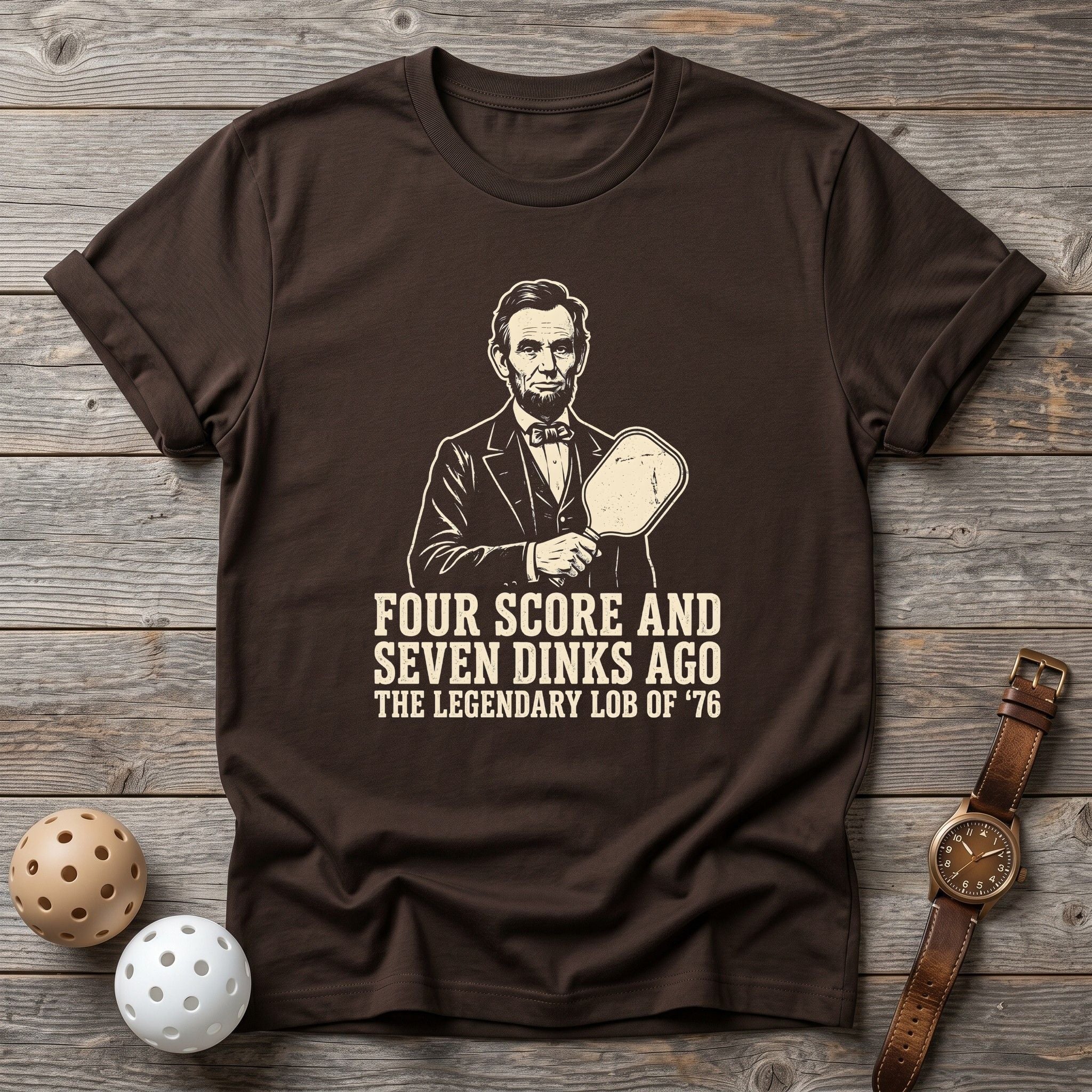 Four Score Lincoln Tee - Dink it Shop