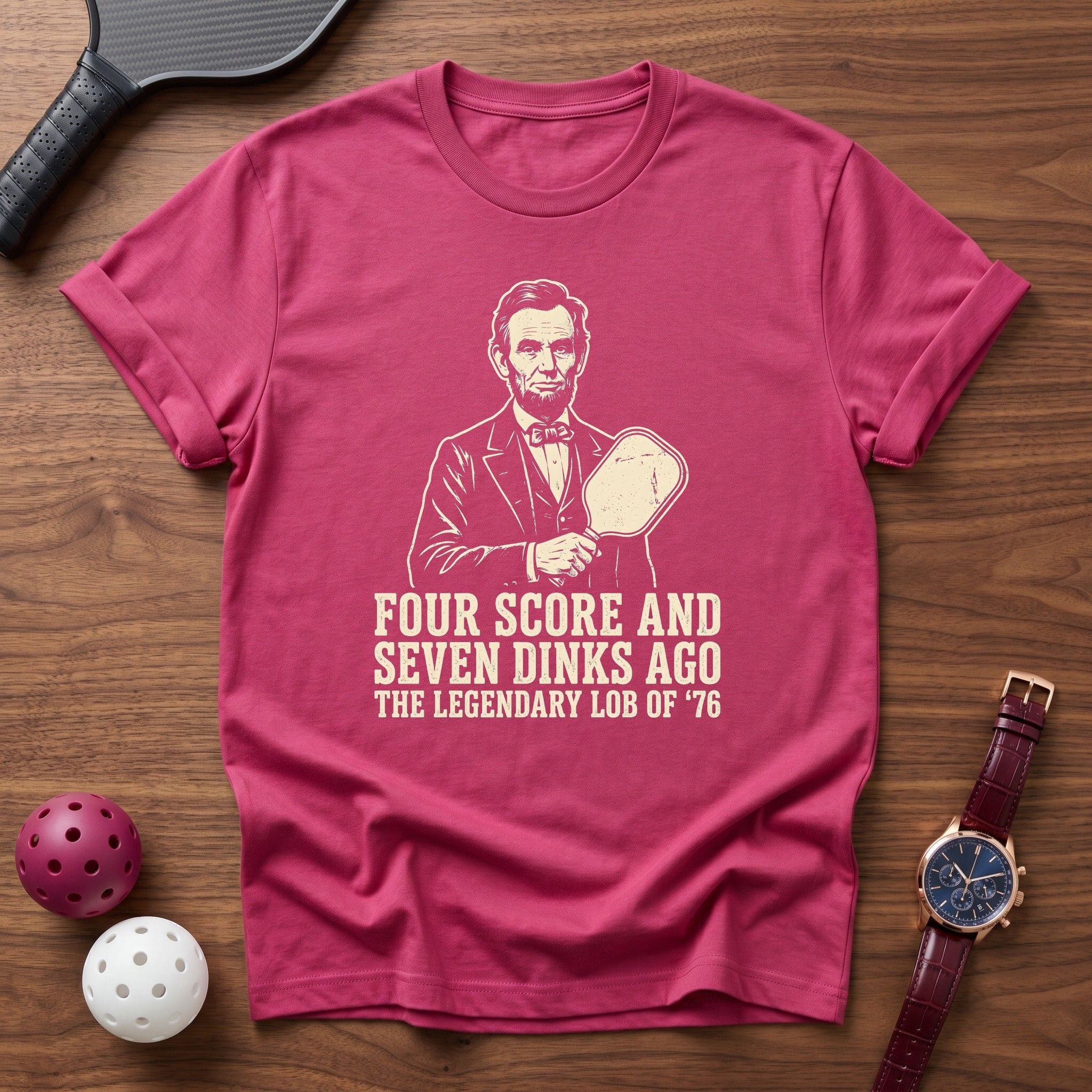 Four Score Lincoln Tee - Dink it Shop