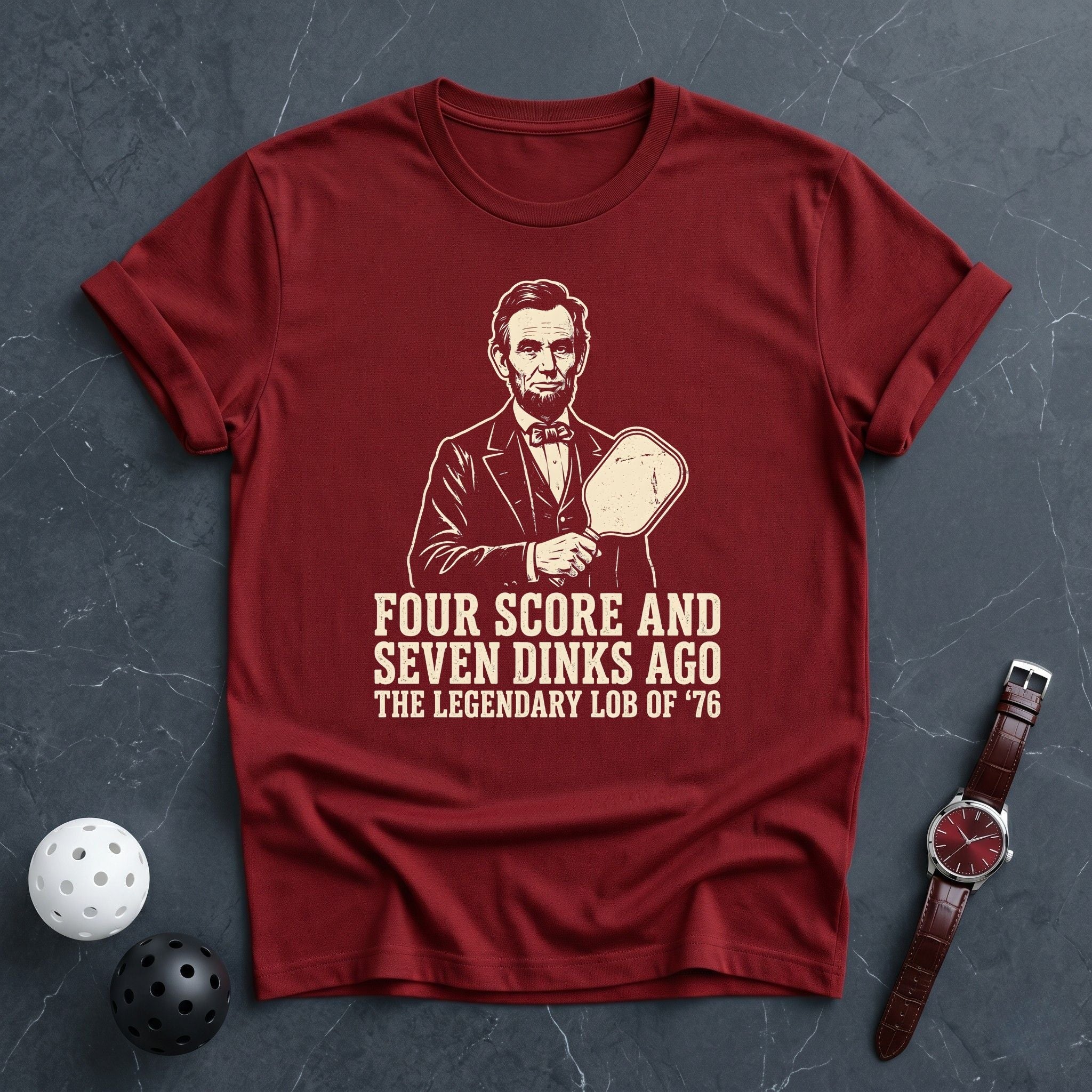 Four Score Lincoln Tee - Dink it Shop