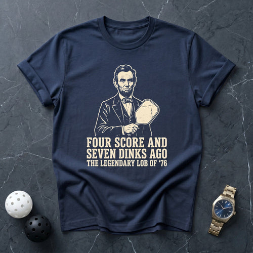 Four Score Lincoln Tee - Dink it Shop
