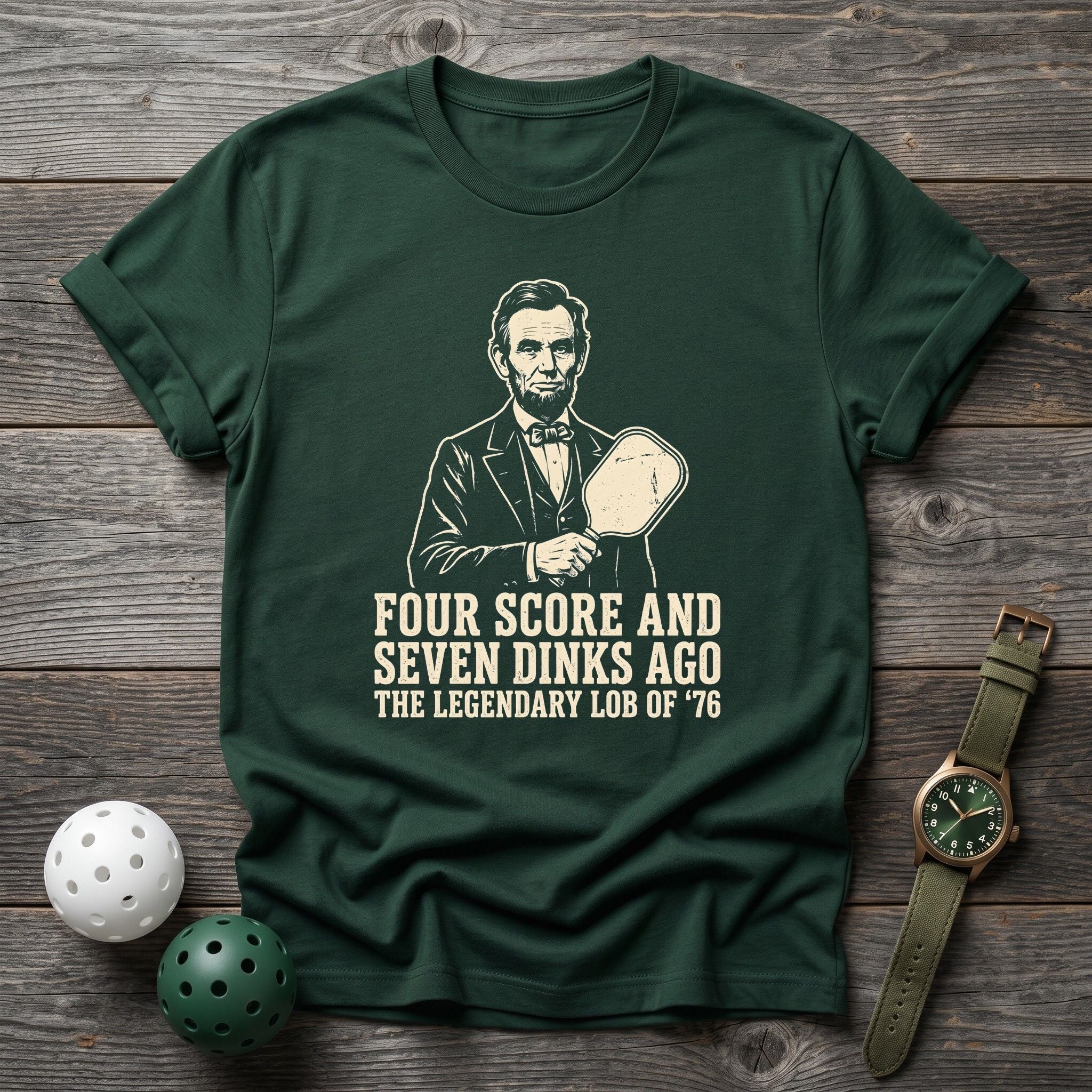Four Score Lincoln Tee - Dink it Shop