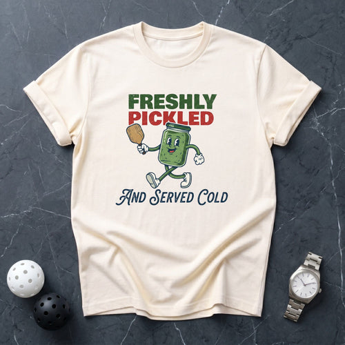 Freshly Pickled Served Cold Retro Tee - Dink it Shop