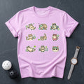 Funny Pickleball Cat Sticker Tee - Dink it Shop