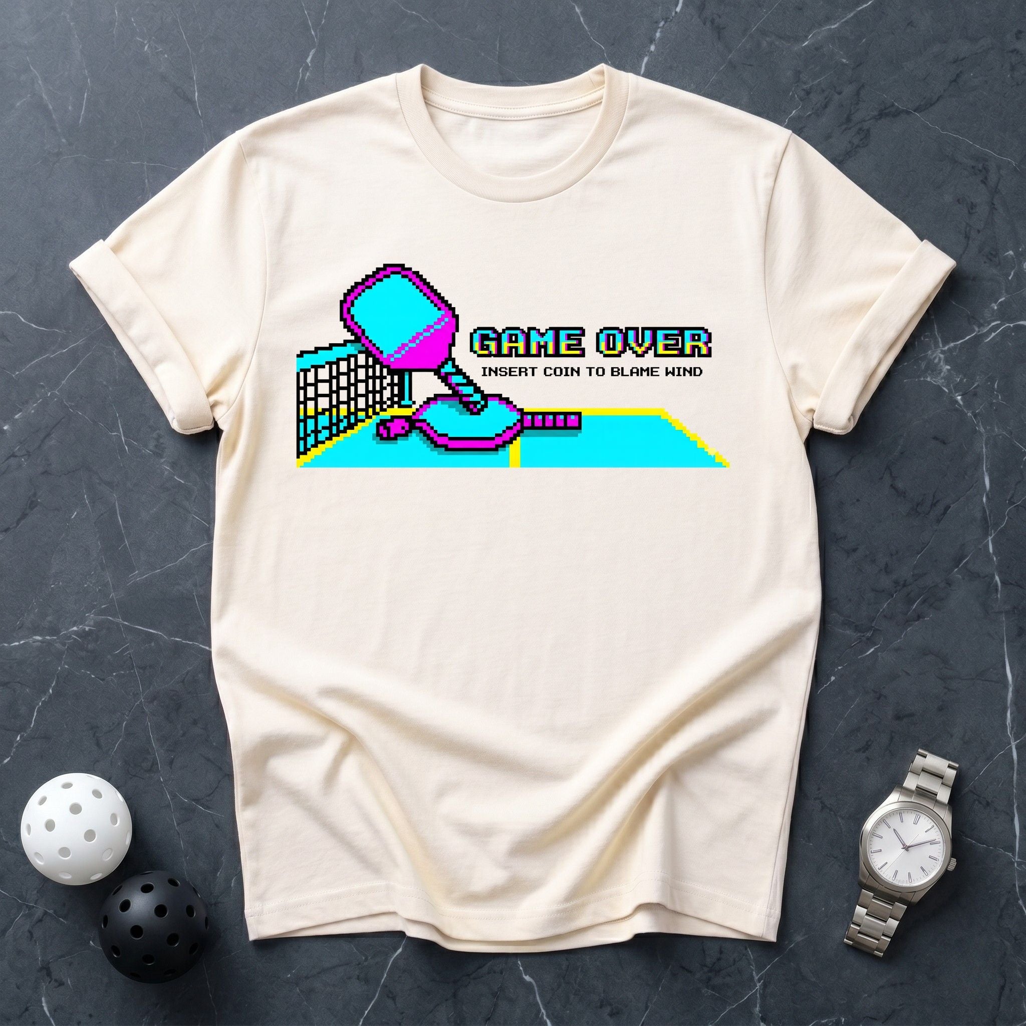 Game Over Insert Coin Arcade Tee - Dink it Shop