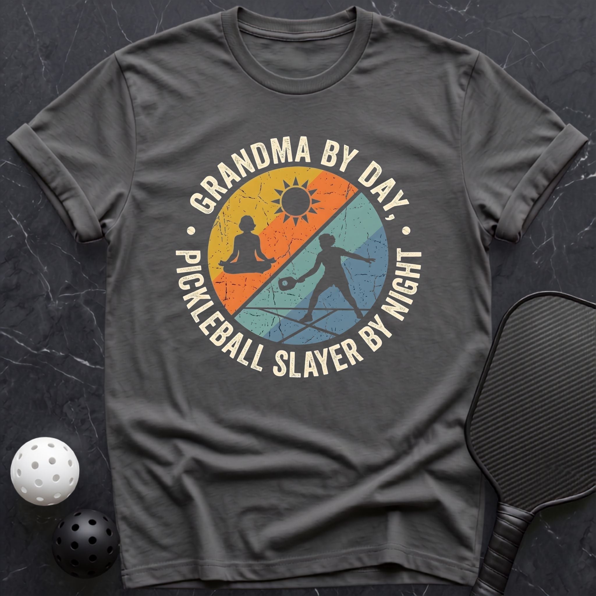 Grandma By Day, Slayer By Night Tee - Dink it Shop