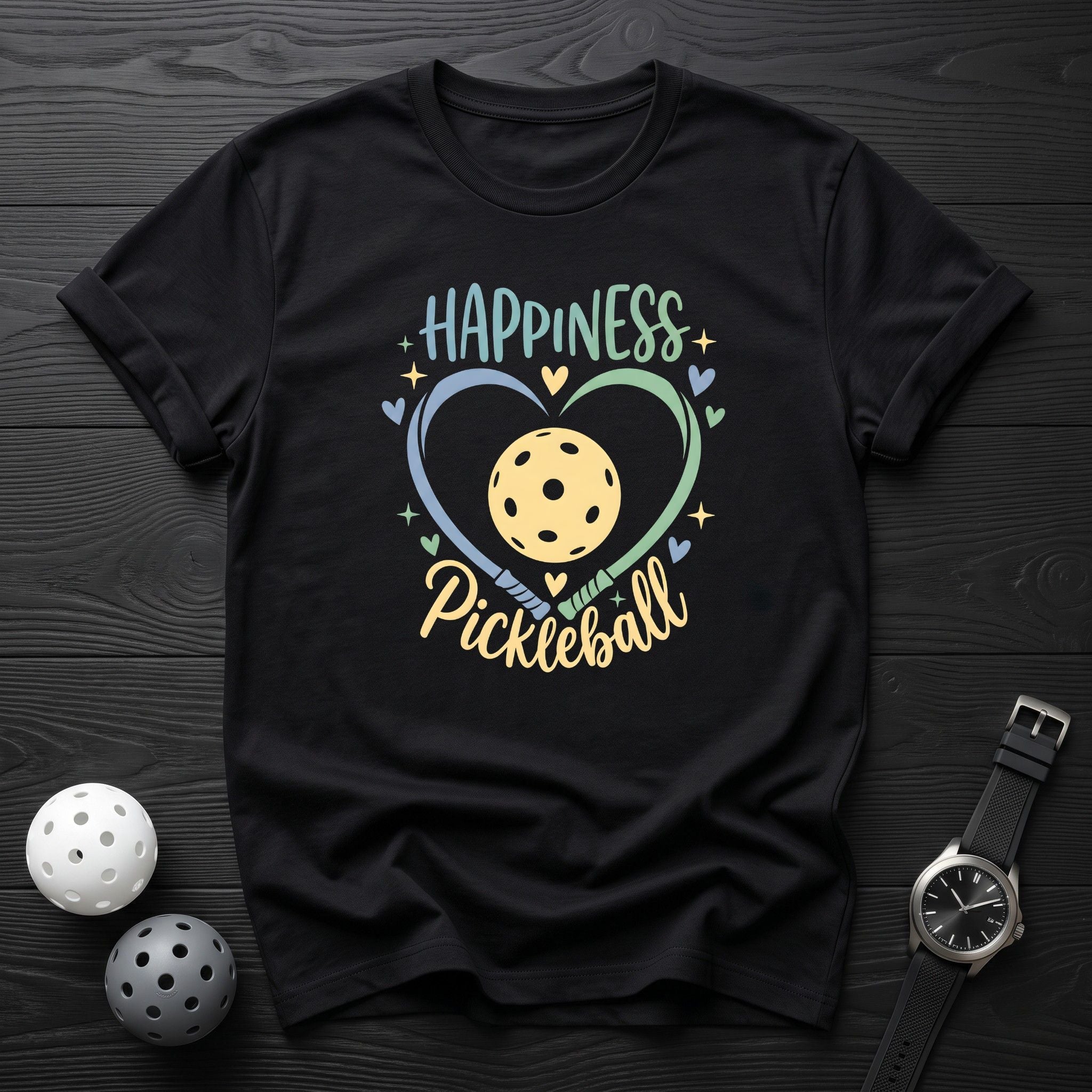 Happiness Is Pickleball Tee - Dink it Shop