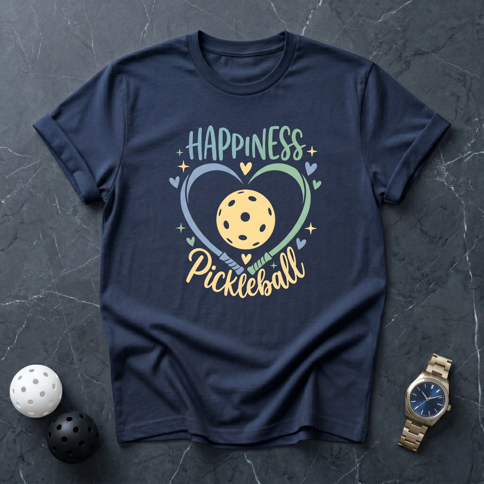 Happiness Is Pickleball Tee - Dink it Shop