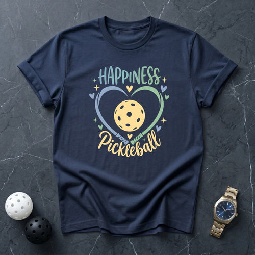 Happiness Is Pickleball Tee - Dink it Shop