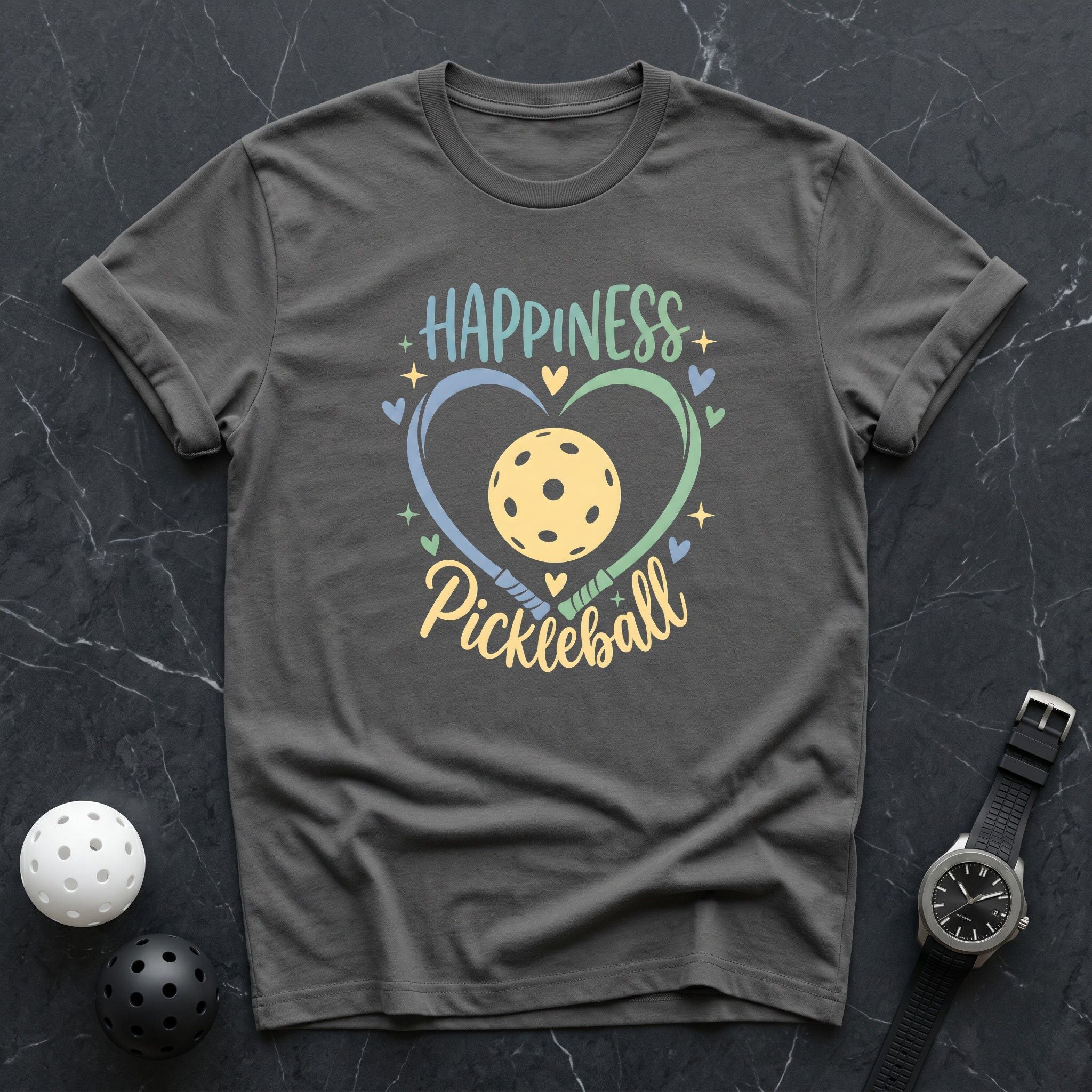 Happiness Is Pickleball Tee - Dink it Shop