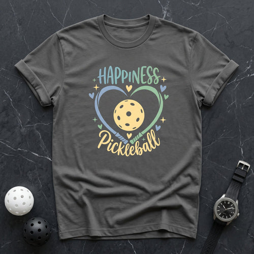 Happiness Is Pickleball Tee - Dink it Shop